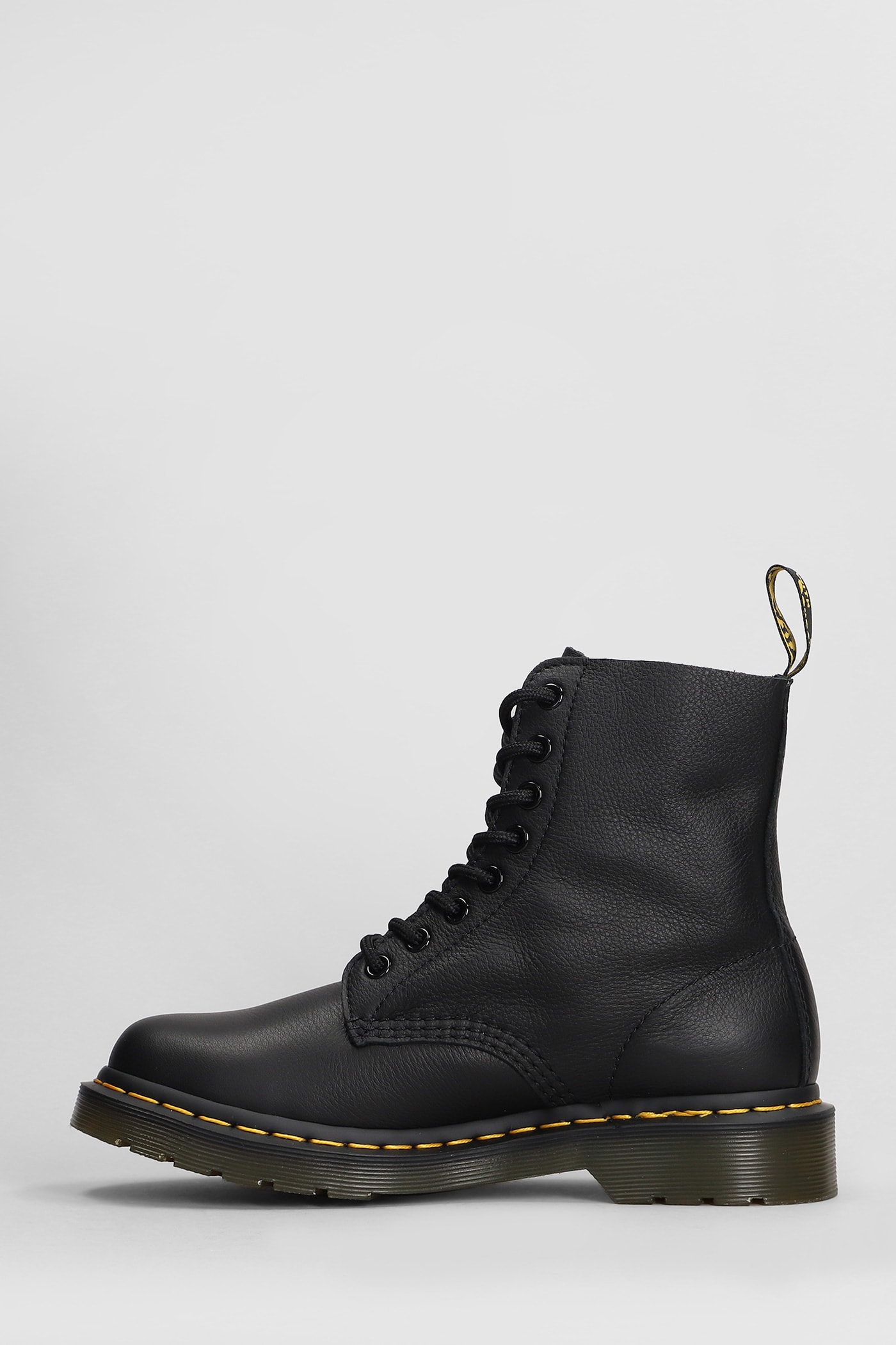 Shop Dr. Martens' 1460 Pascal Combat Boots In Black Leather