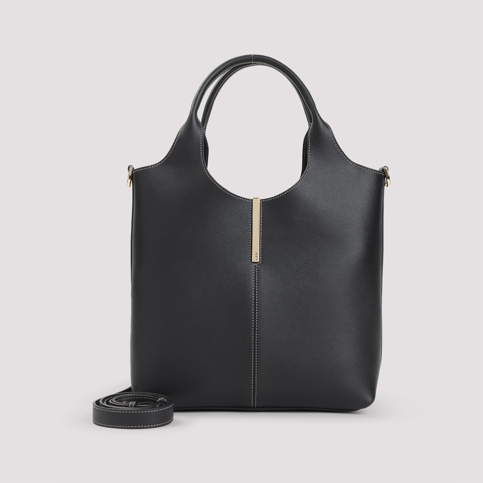 Tod's Ebr Double Handles Little Bag In Black