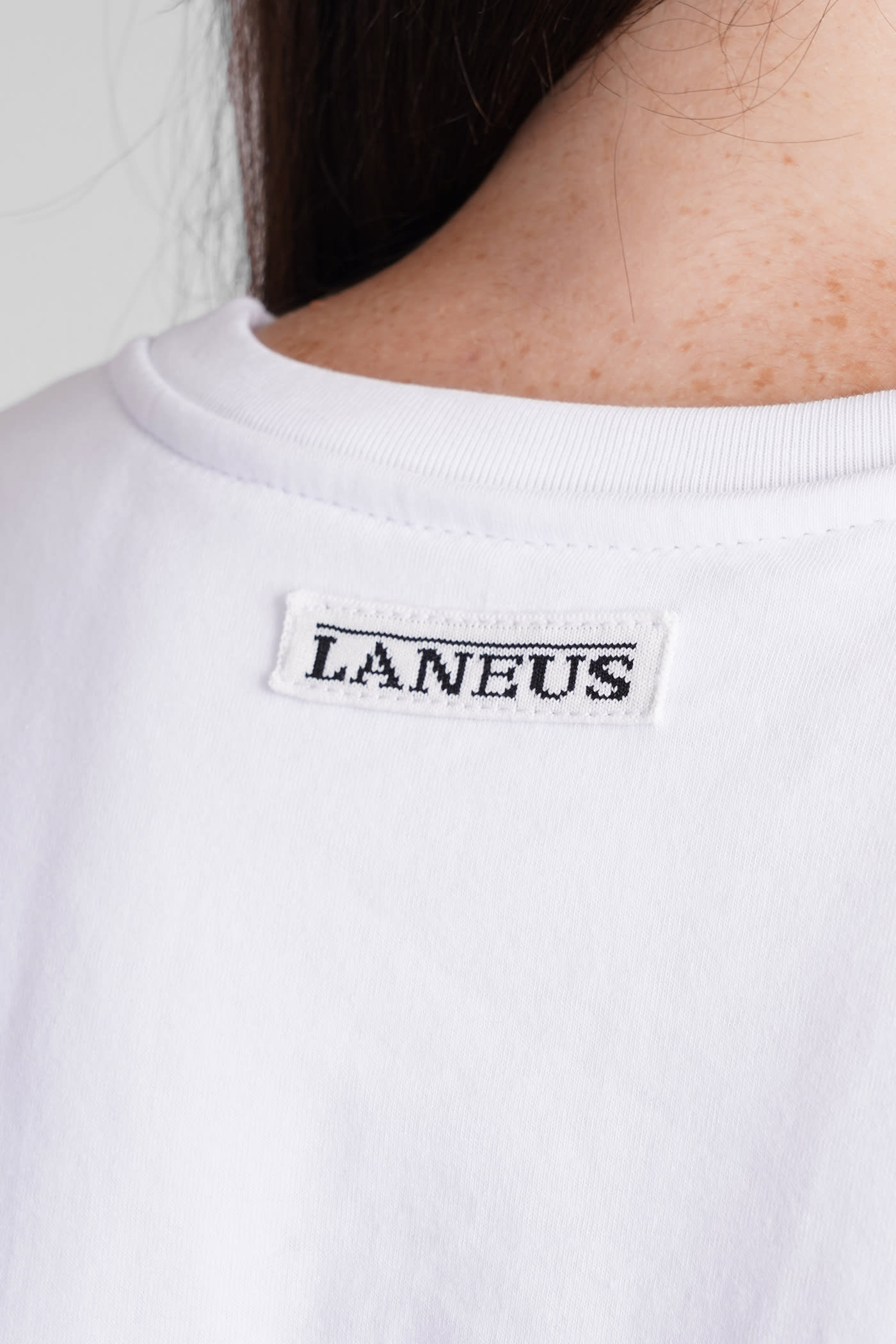 Shop Laneus T-shirt In White Cotton