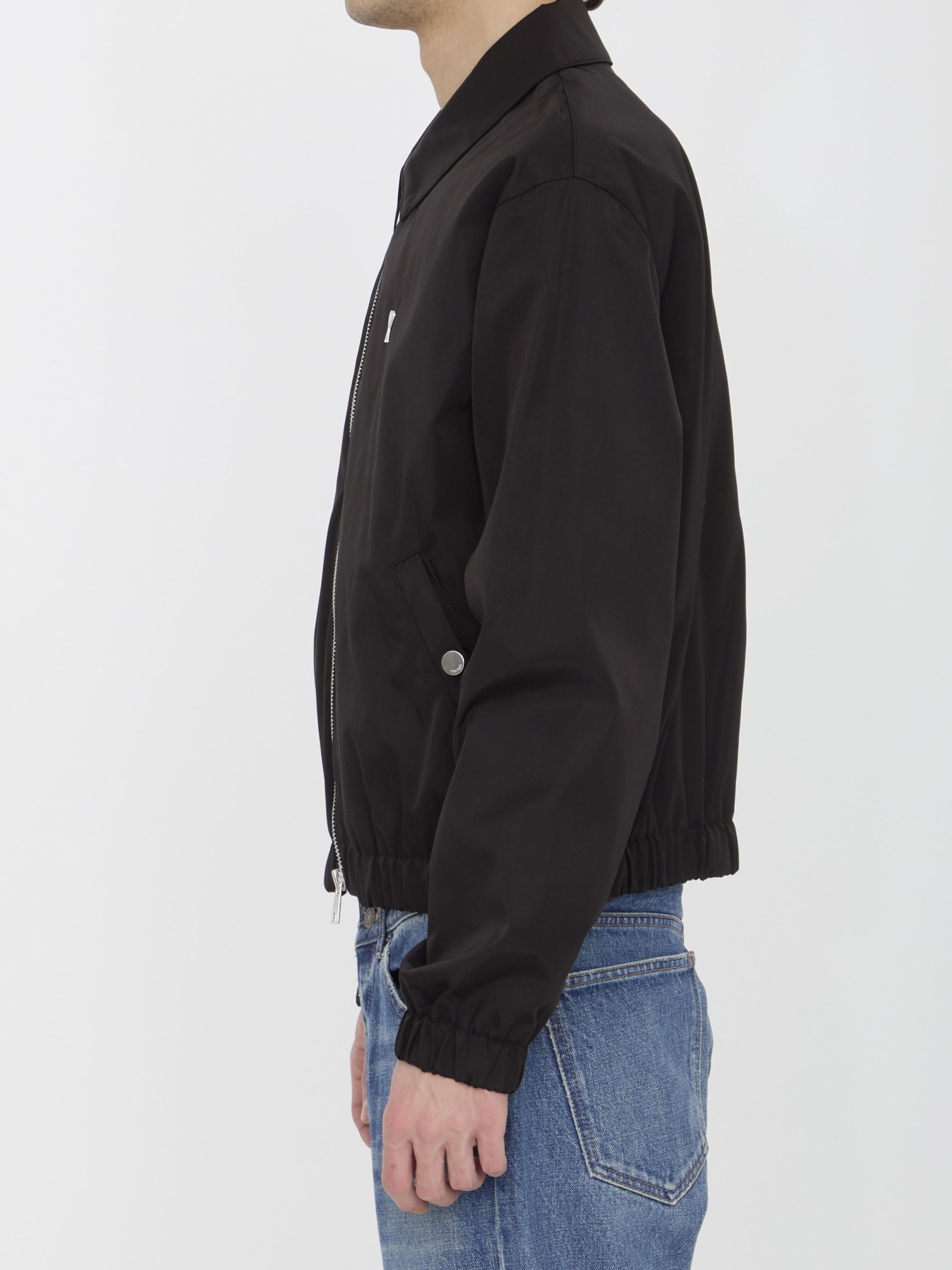 Shop Ami Alexandre Mattiussi Ami De Coeur Jacket In Noir