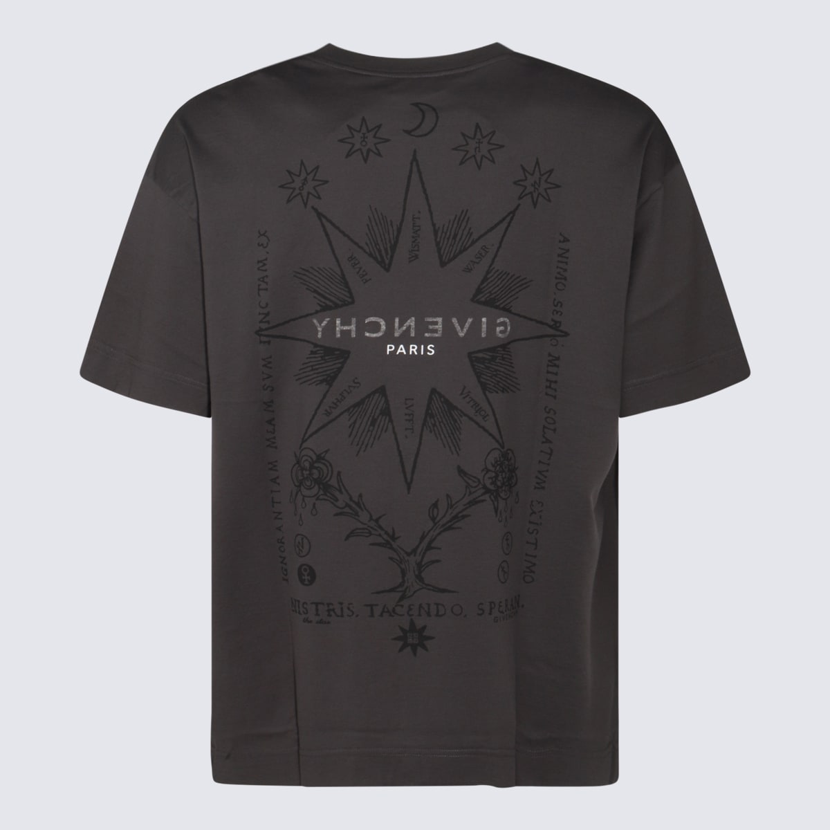 Shop Givenchy Black Cotton T-shirt In Rosewood