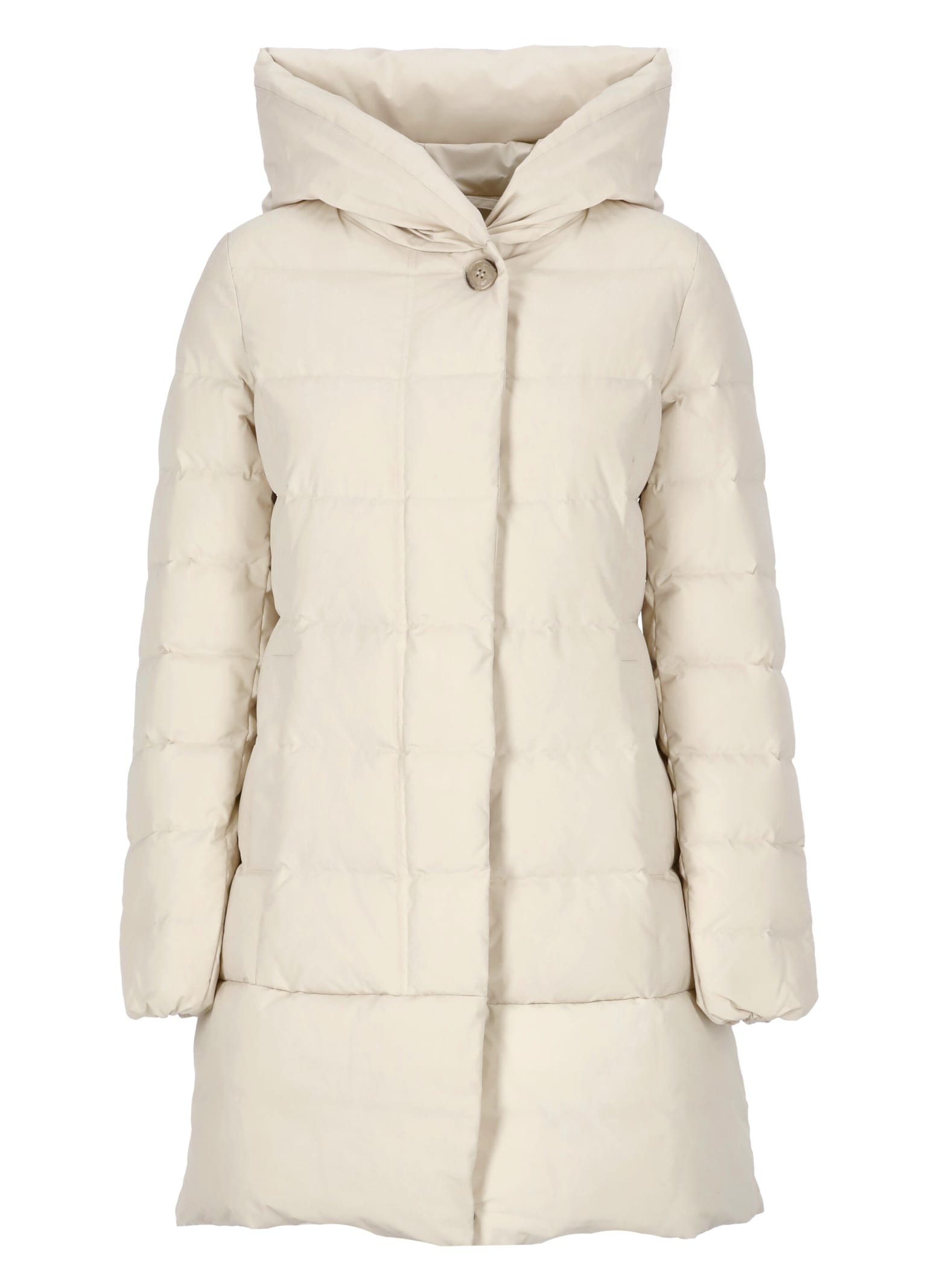 Shop Woolrich Puffy Prescott Parka In Milky Cream