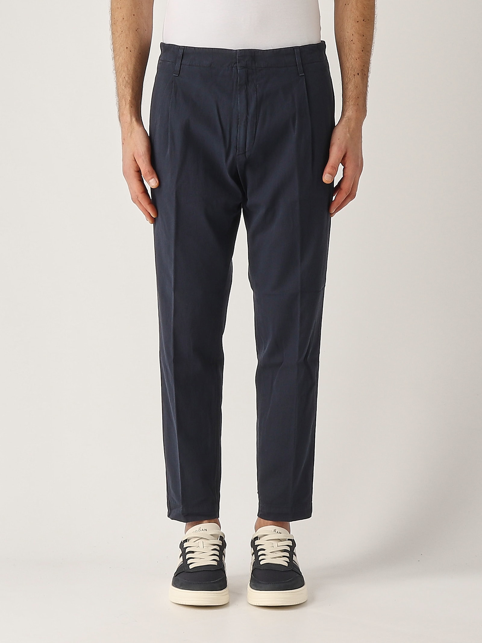 Dondup Men's Gaubert - Slim-fit Gabardine Trousers In Black