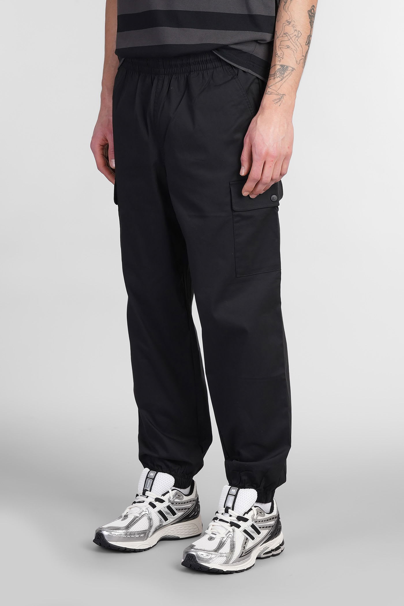 New Balance Pants In Black Cotton In Black