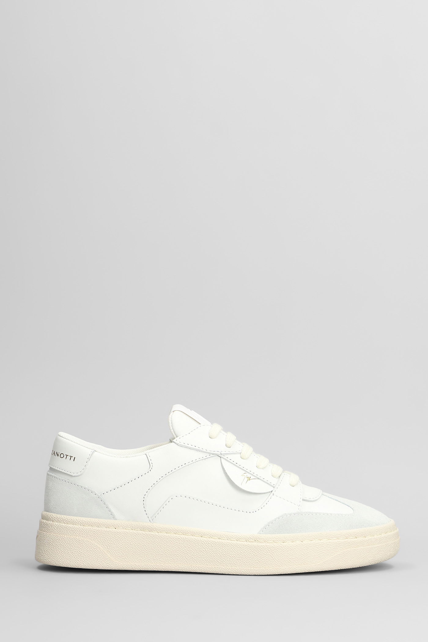 Gz94 Sneakers In White Suede And Leather