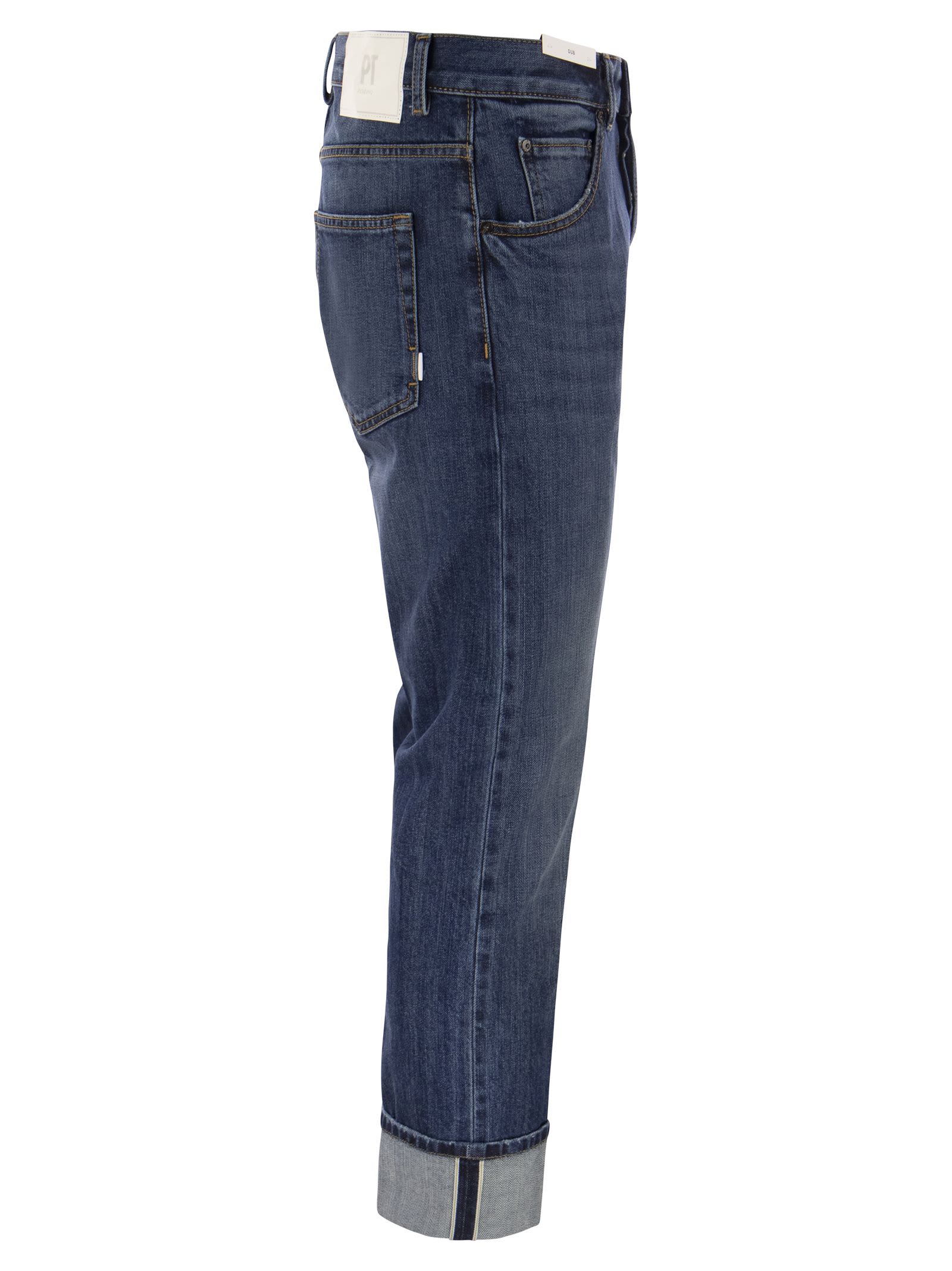 Shop Pt01 Dub - Slim-fit Jeans In Blue