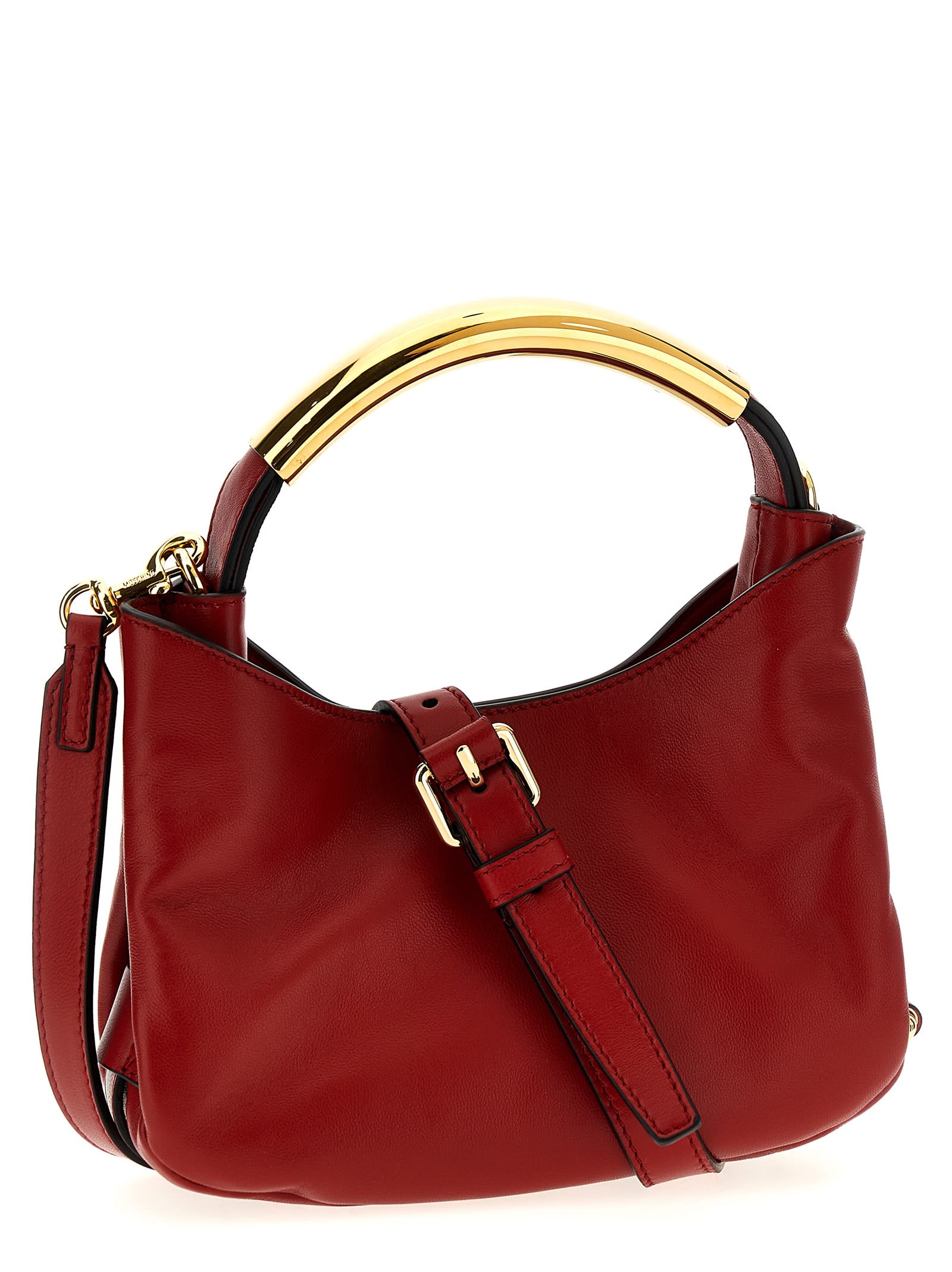 Moschino ' Handle Me Bag Small' Handbag In Red