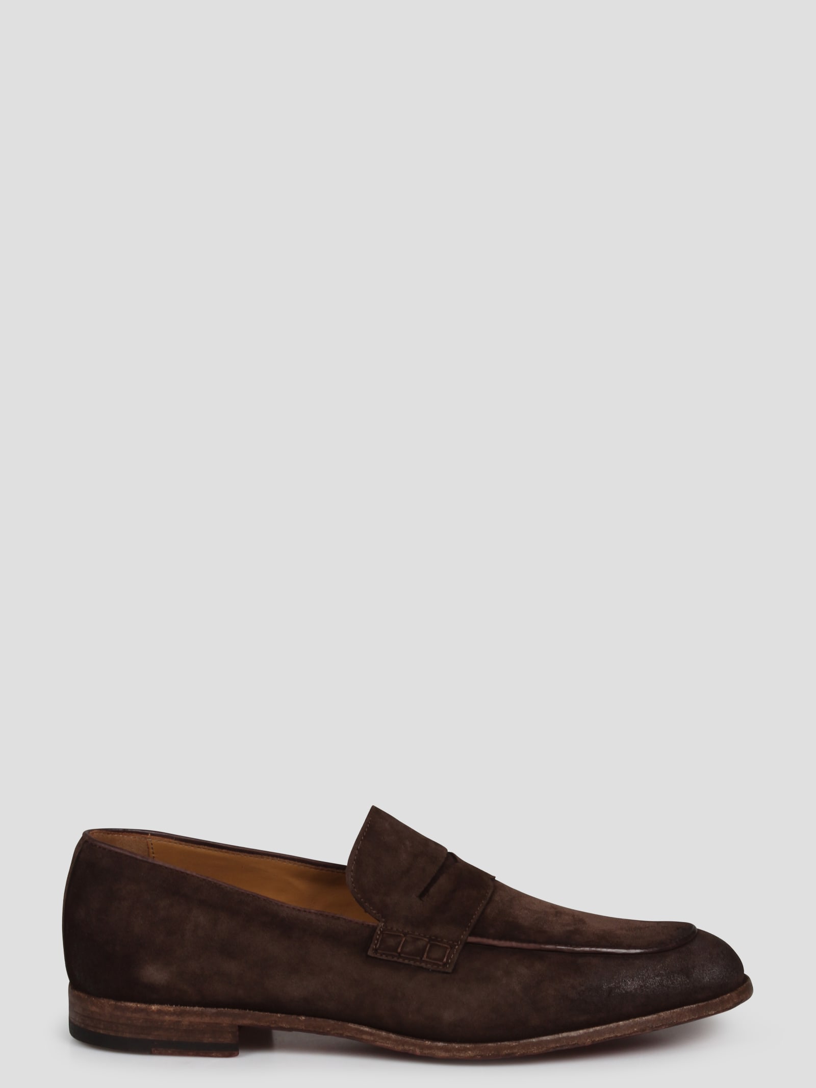 Brushed Suede Loafers