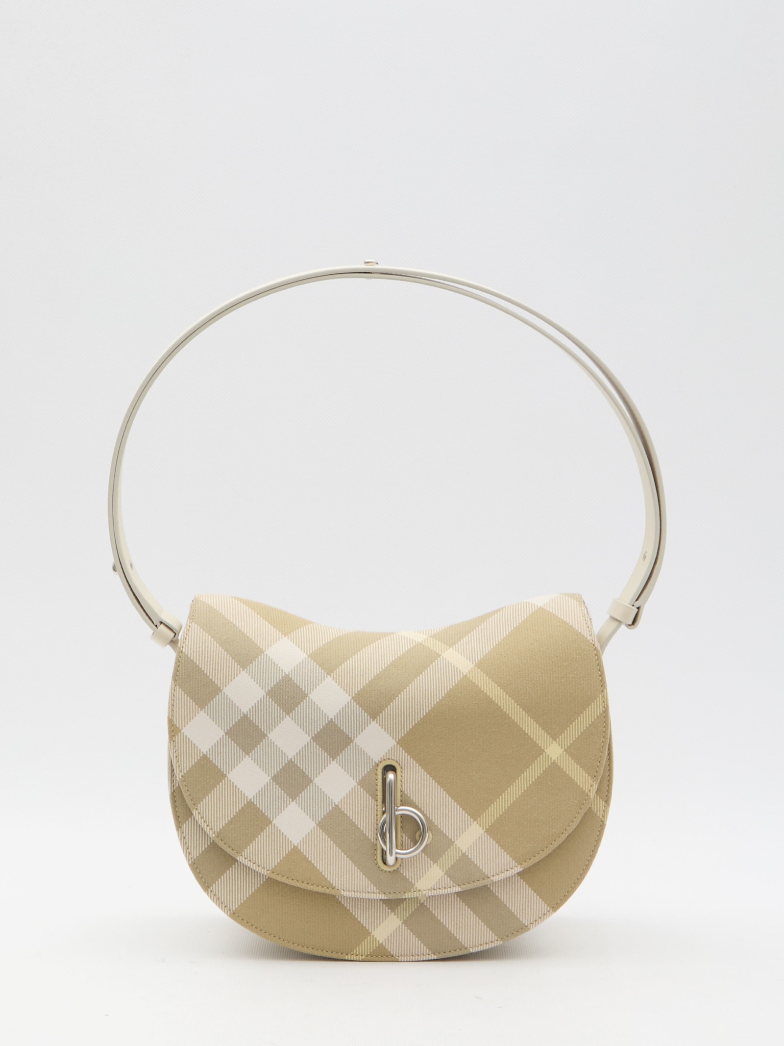 Shop Burberry Rocking Horse Medium Bag In Beige