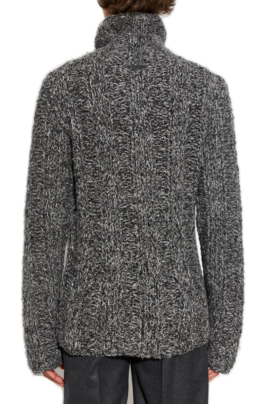 Shop Dolce & Gabbana Turtleneck Knitted Jumper In Multicolour