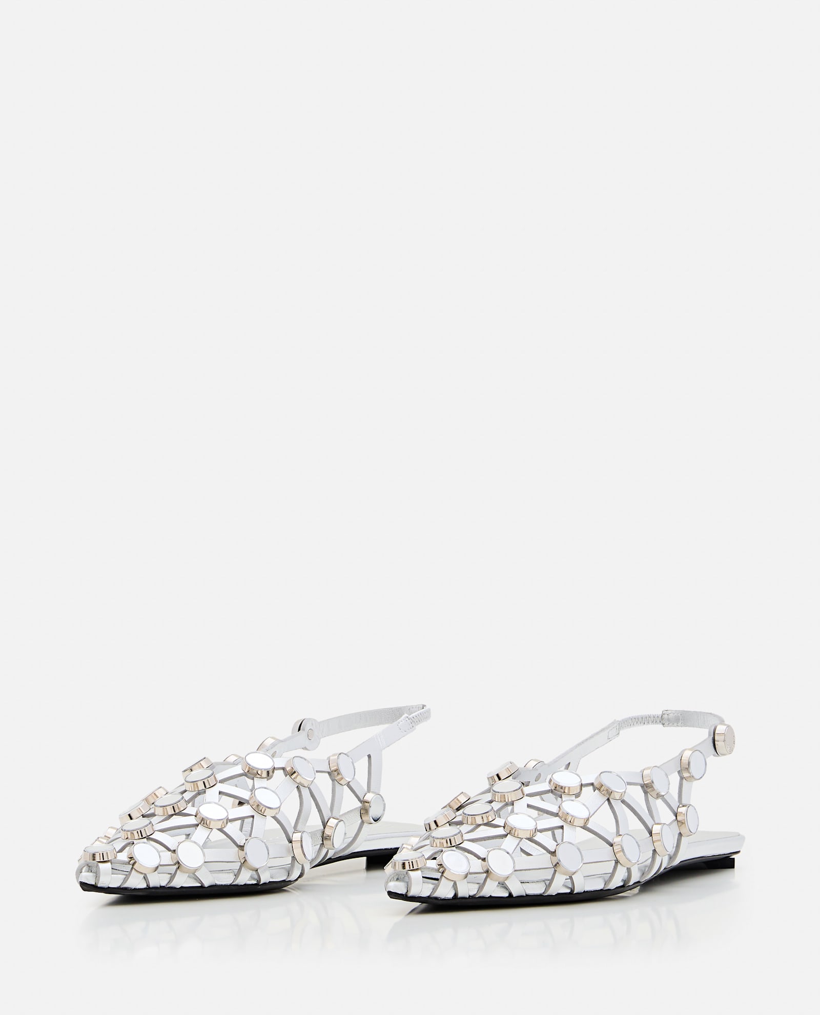 Attico Ballerina Grid In Silver