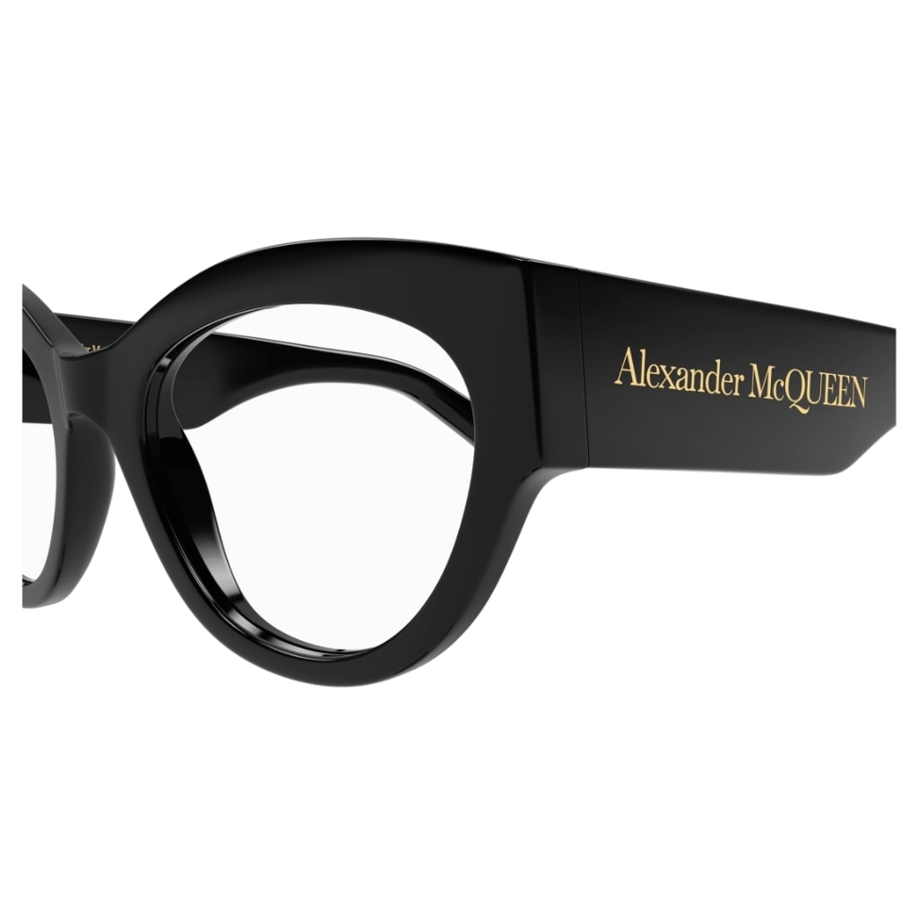 Shop Alexander Mcqueen Am0435o 001 Glasses In Nero