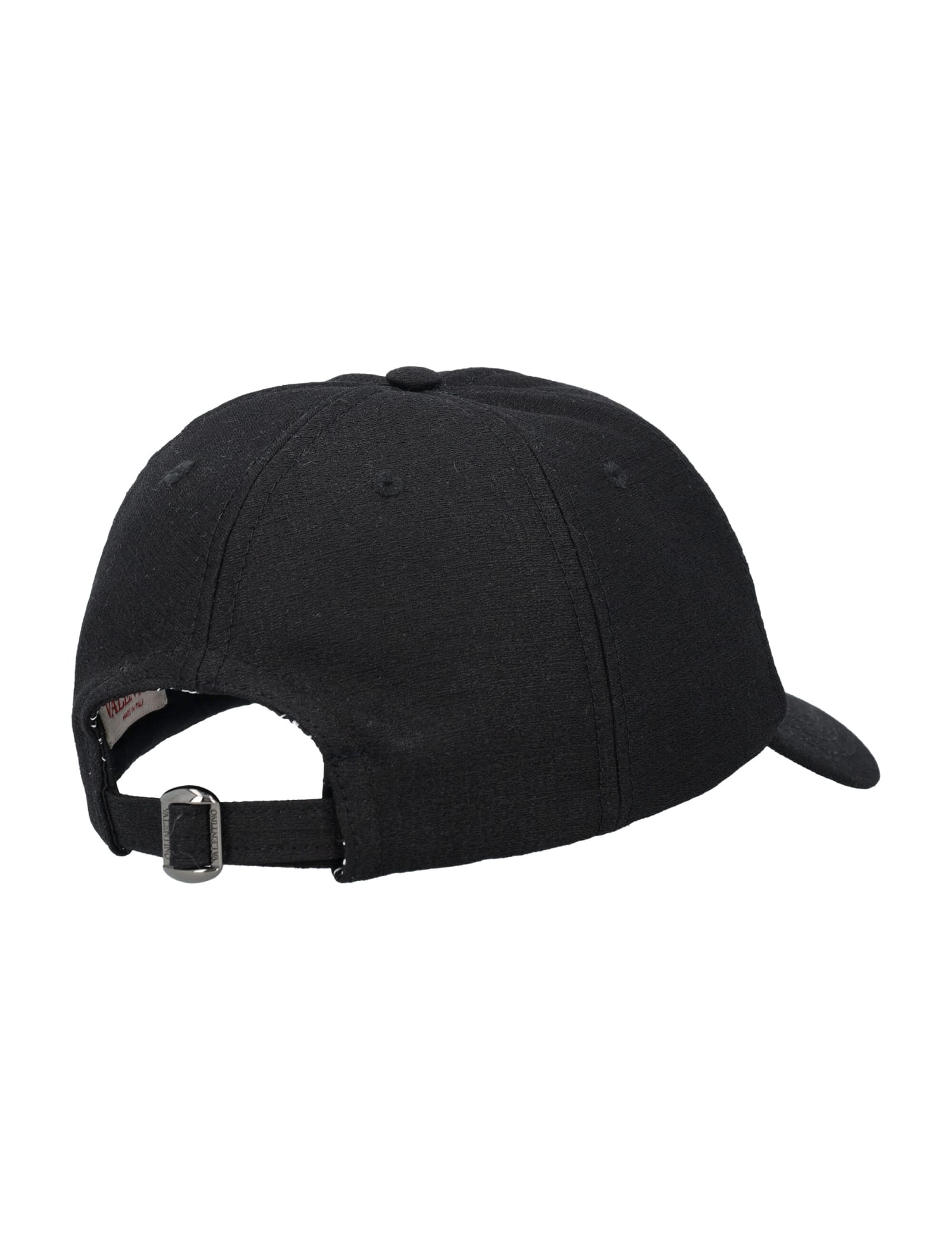 Shop Valentino Vlogo Signature Baseball Cap In Black