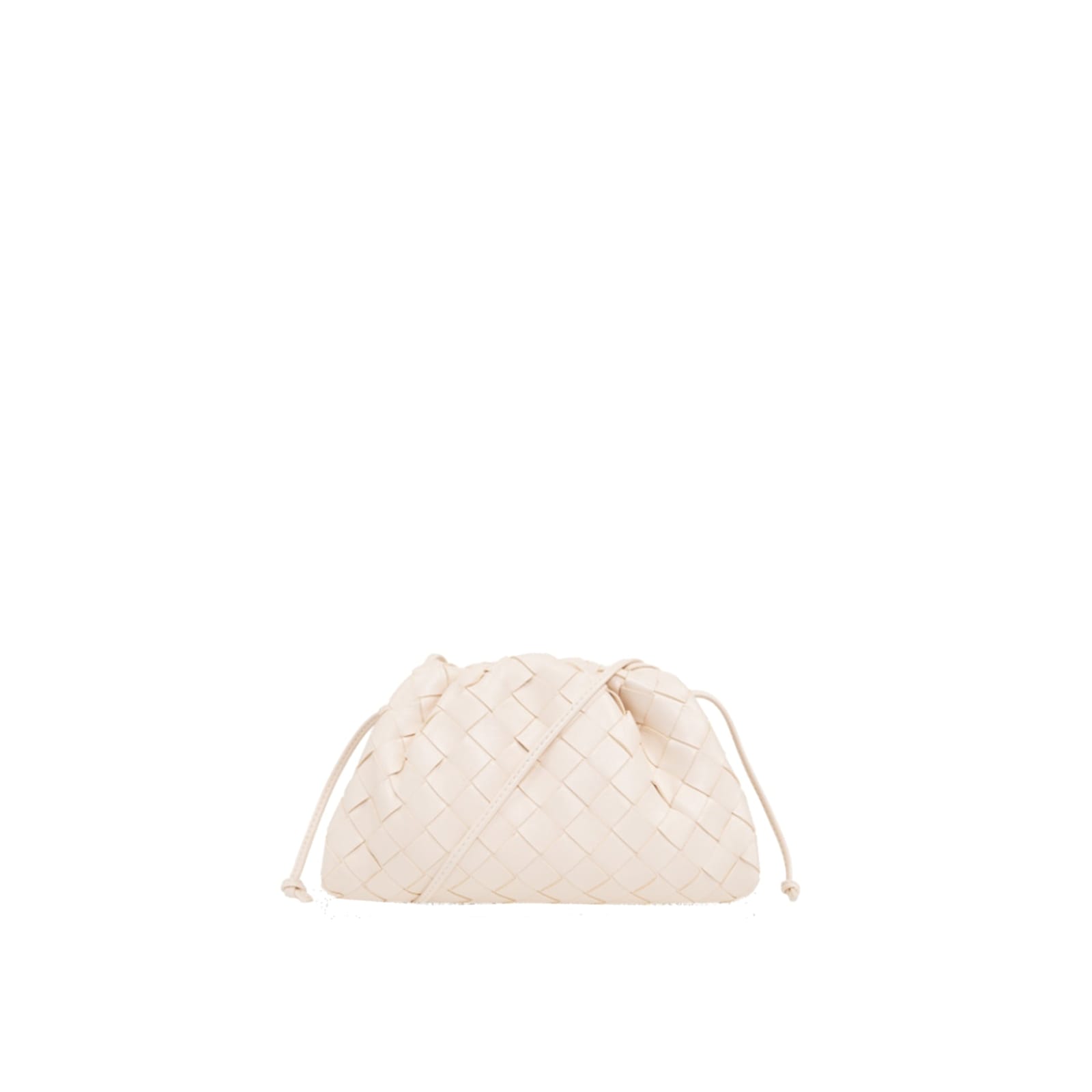 Bottega Veneta Pouch Mini Shoulder Bag In White