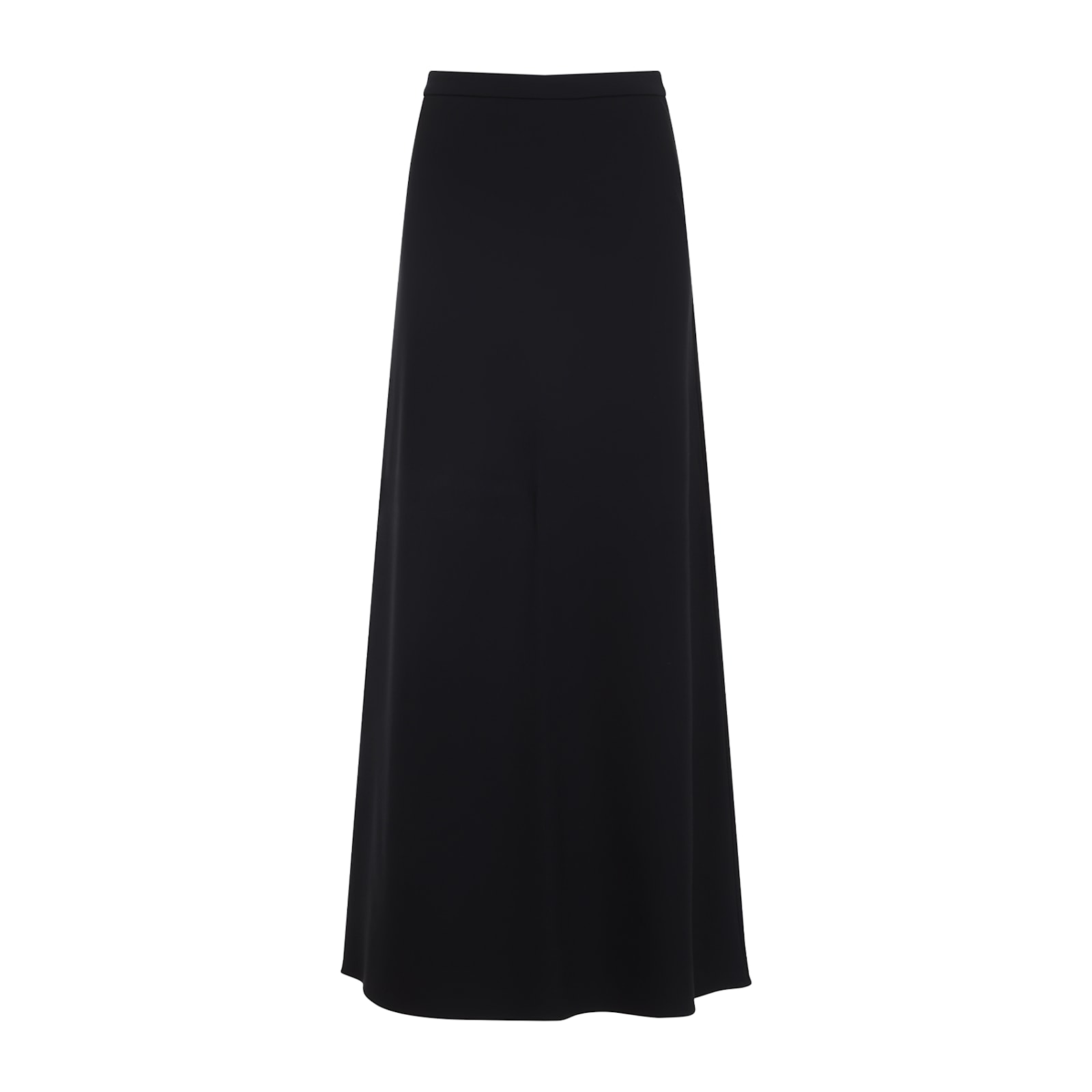 Max Mara Flared Hem Full Length High Waist Skirt In Black