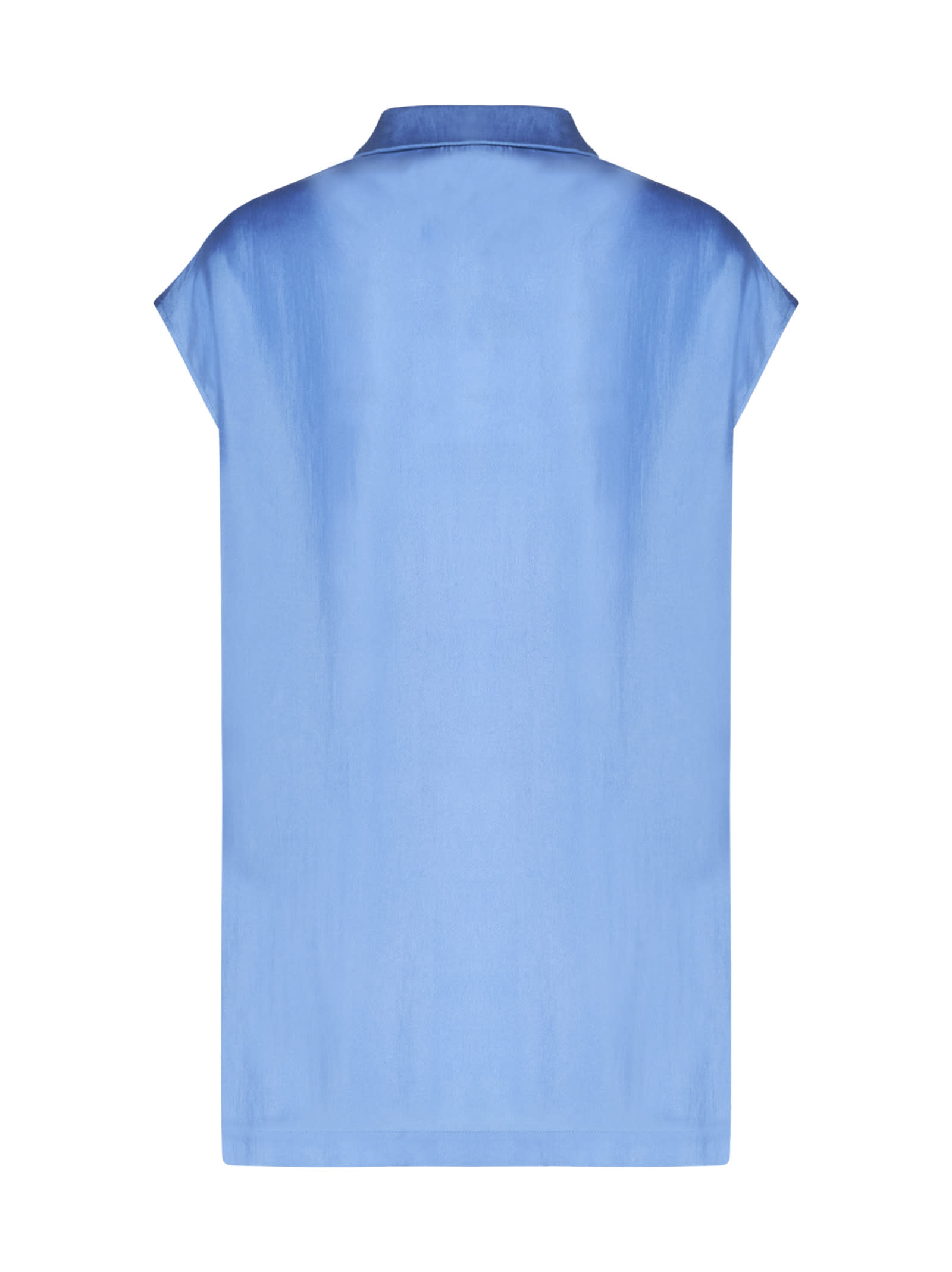 Shop Alysi Dress In Clear Blue