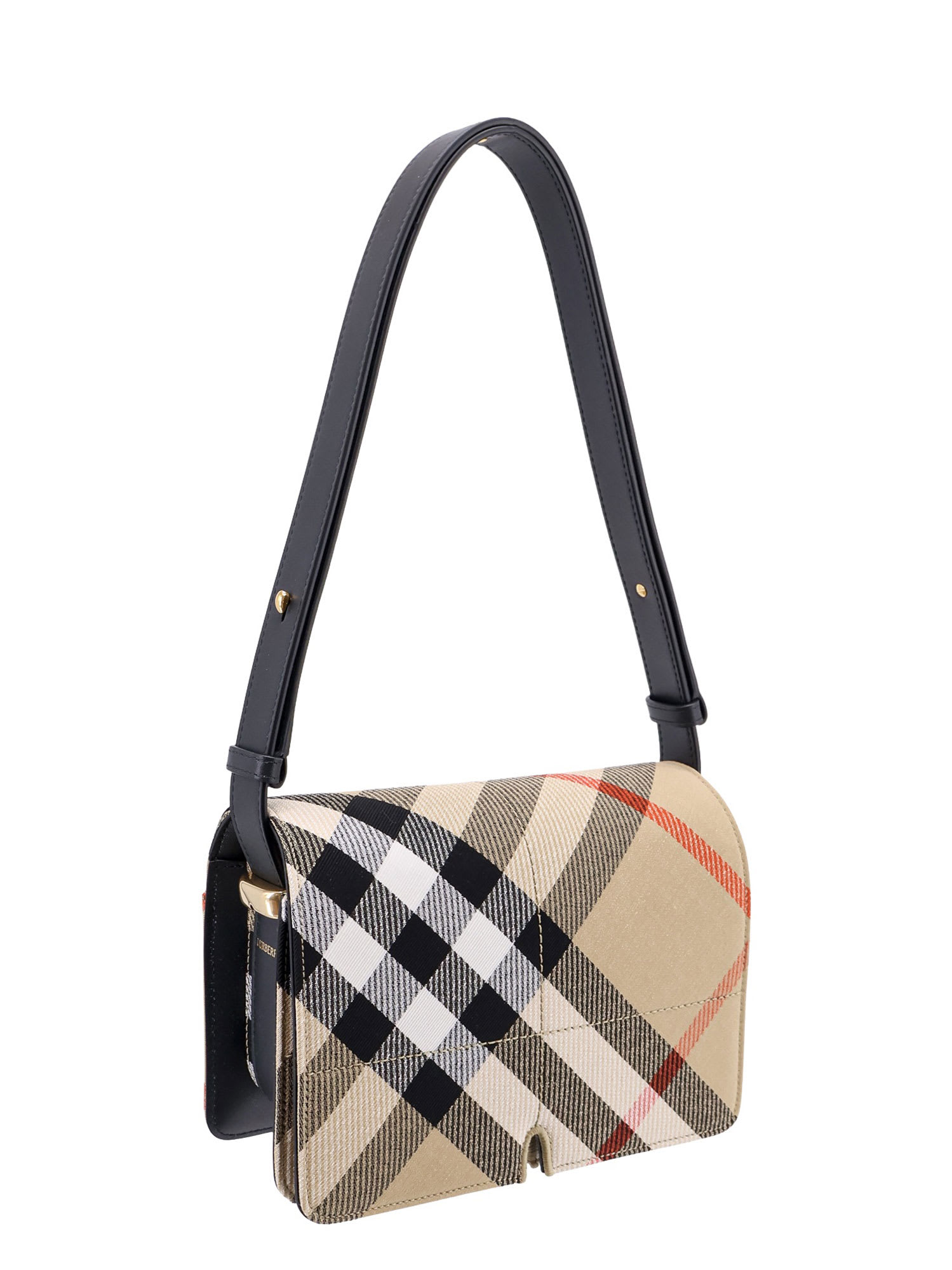 Shop Burberry Snip Shoulder Bag In Beige