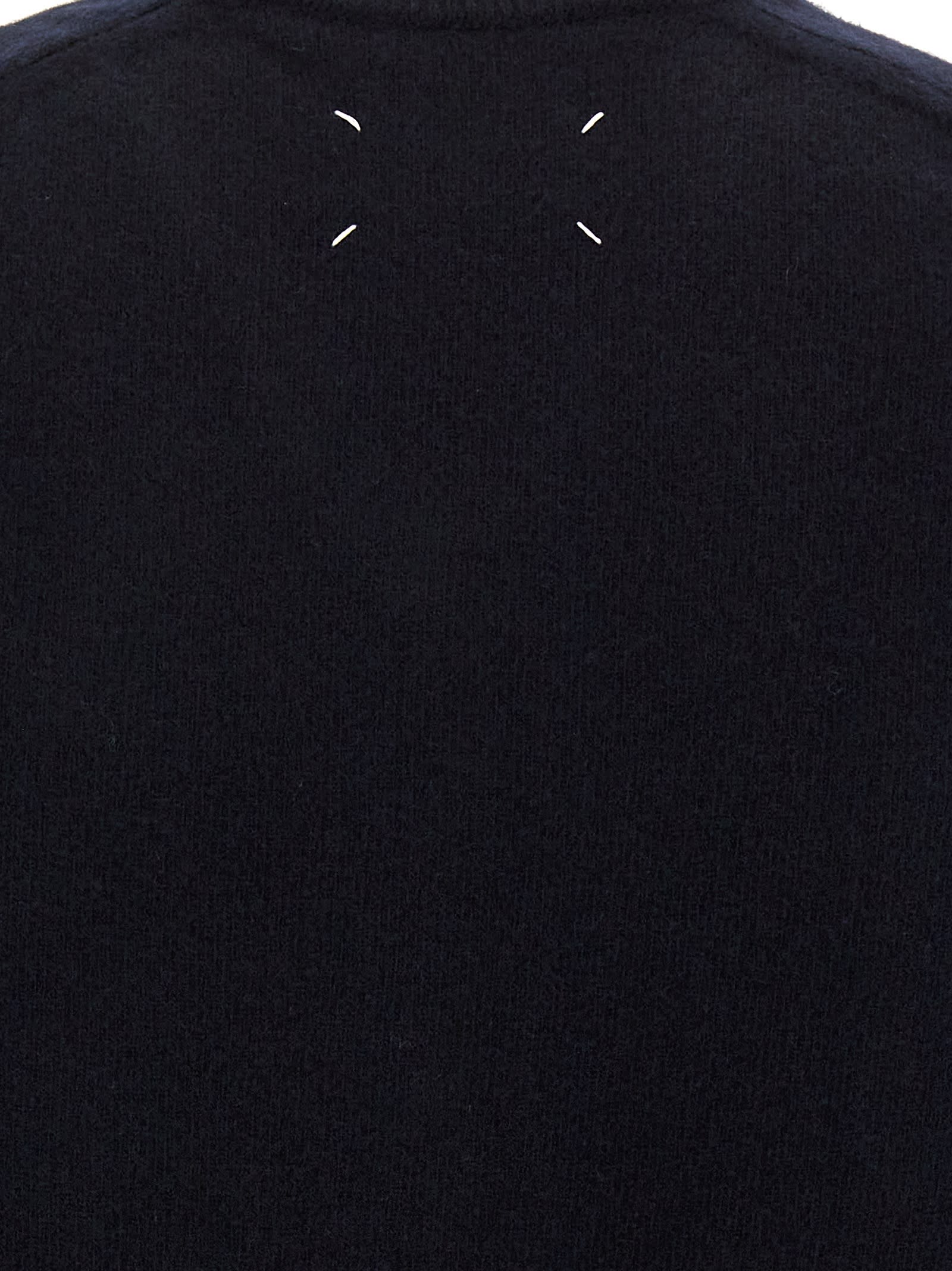 Maison Margiela Wool Sweater In Blue