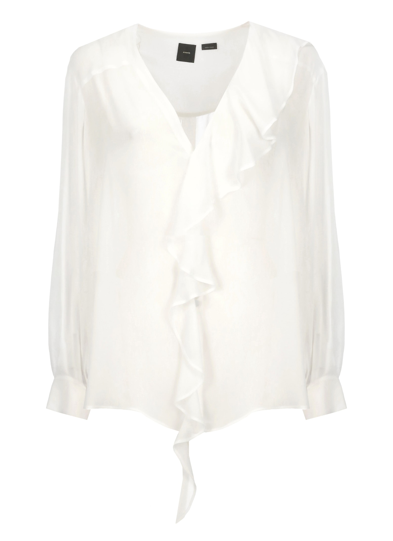 Shop Pinko Viscose Blouse In White