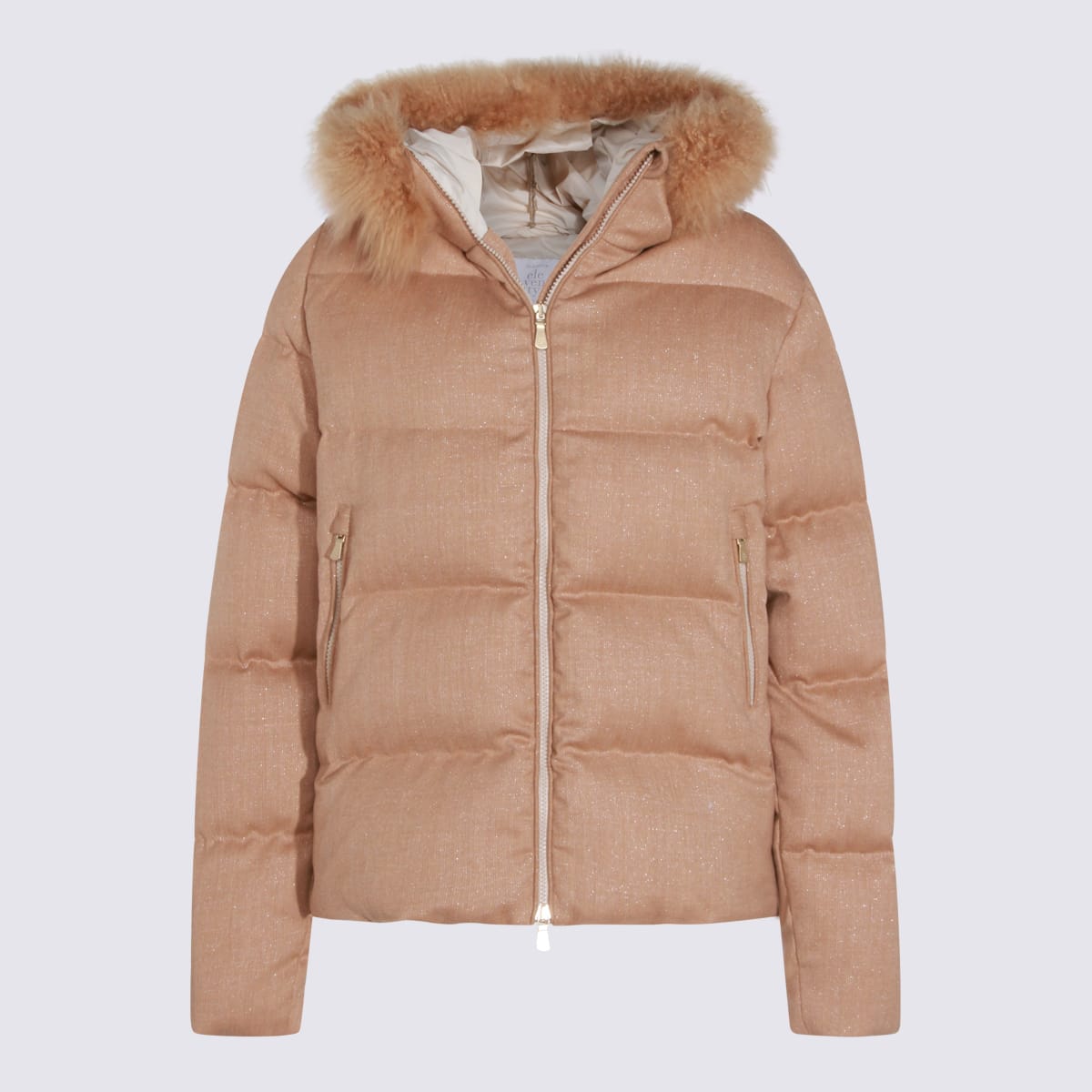 Eleventy Sand Wool Down Jacket