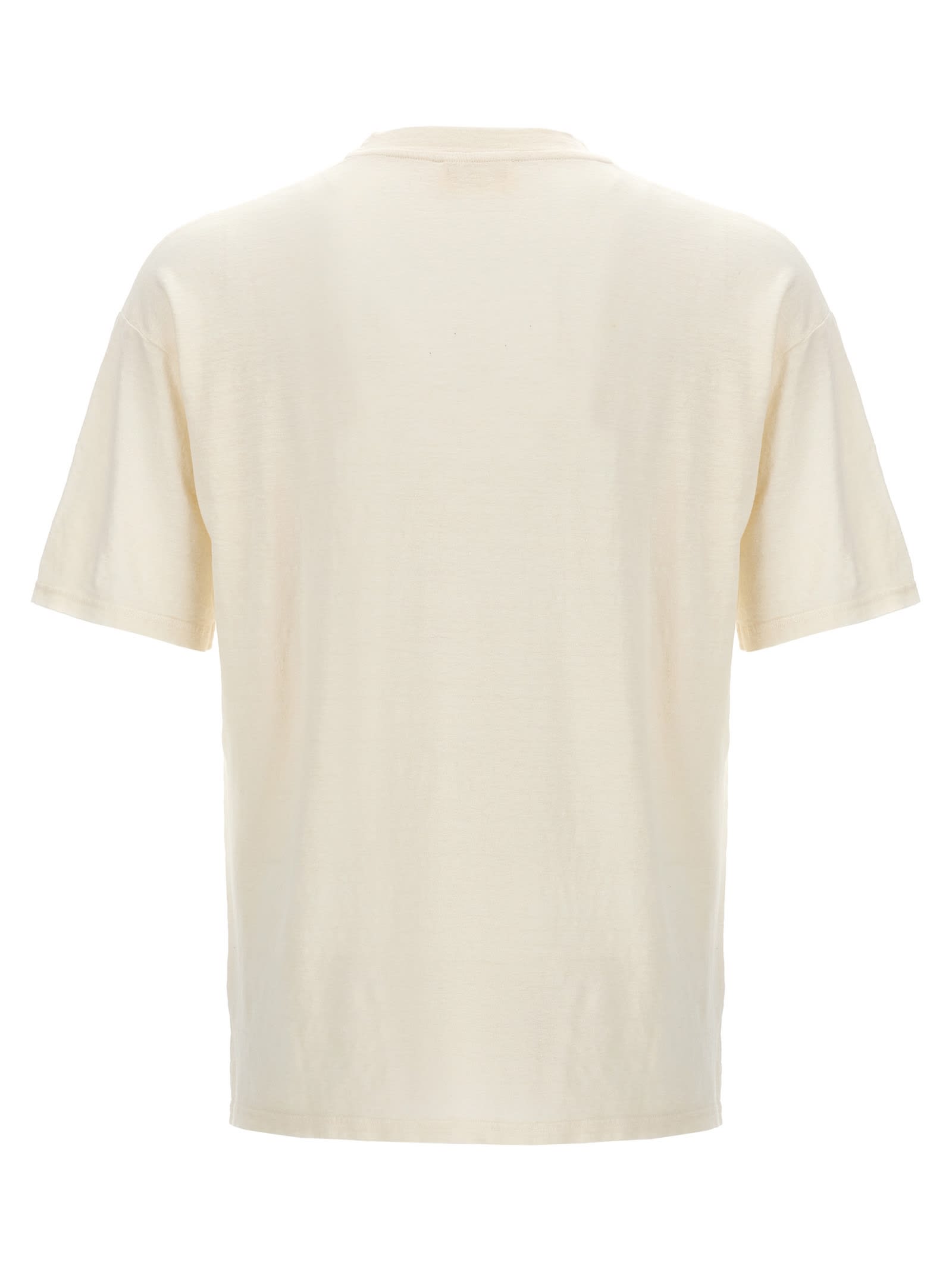 Shop Ma'ry'ya Linen T-shirt In White