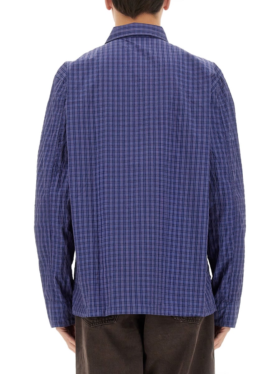 Our Legacy Box Check Shirt In Blue