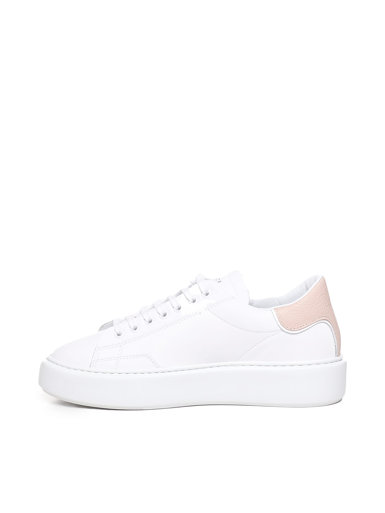 Shop Date Sfera Basic Sneakers In White-pink