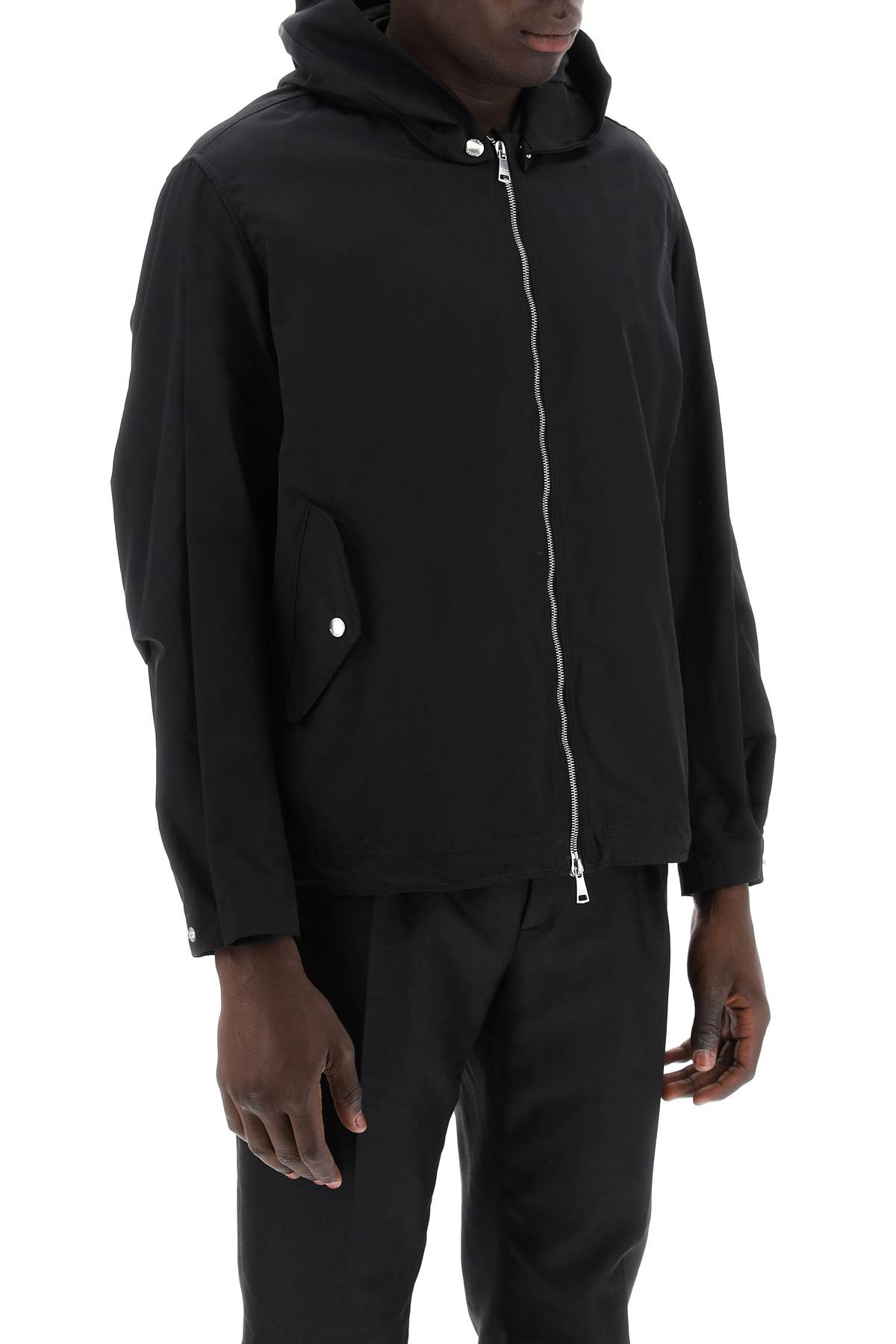 Shop Tatras Hooded Jacket With Removable Hood Necetto In Black (black)