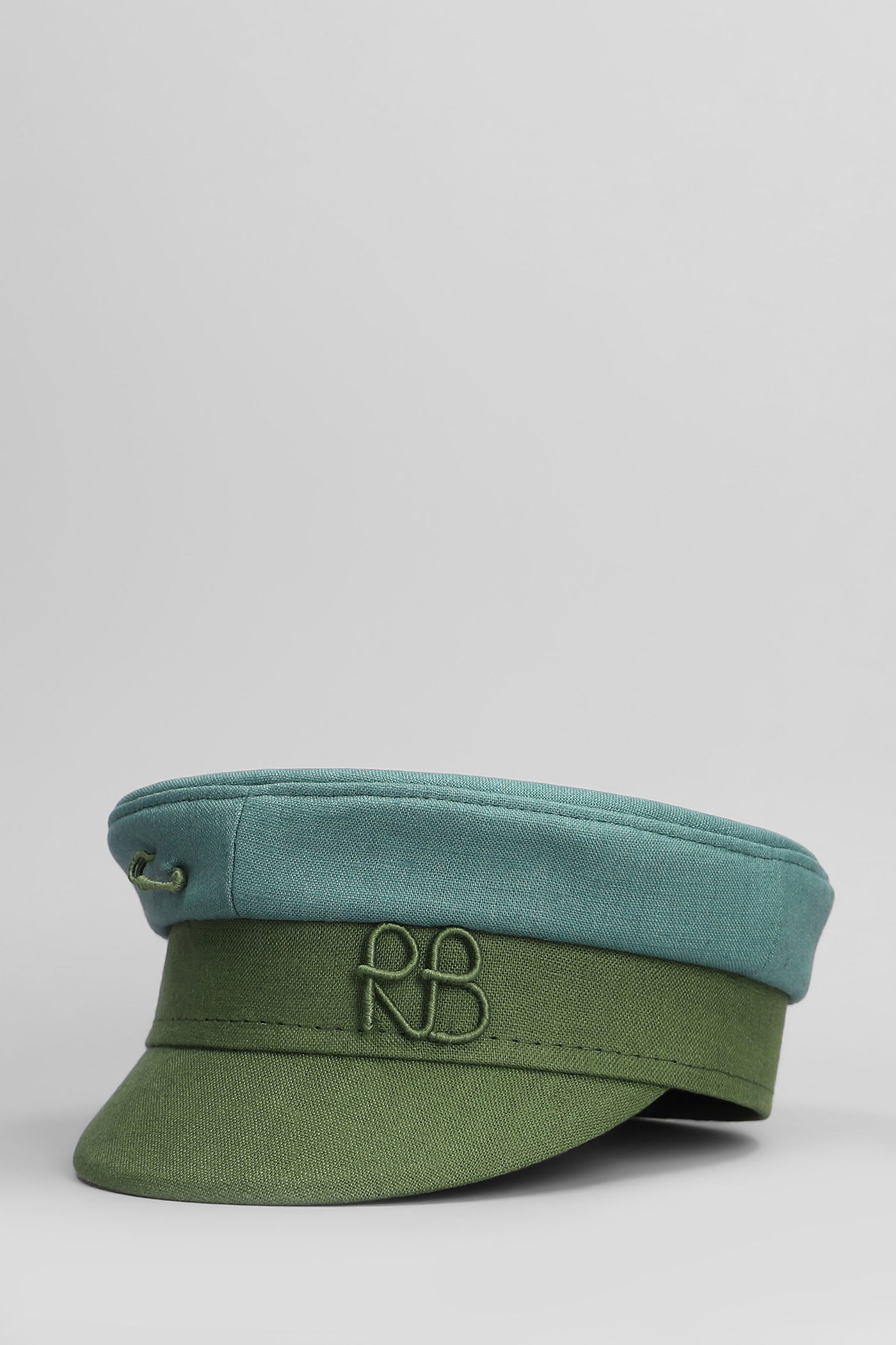 Ruslan Baginskiy Baker Boy Hats In Green Cotton In Multi