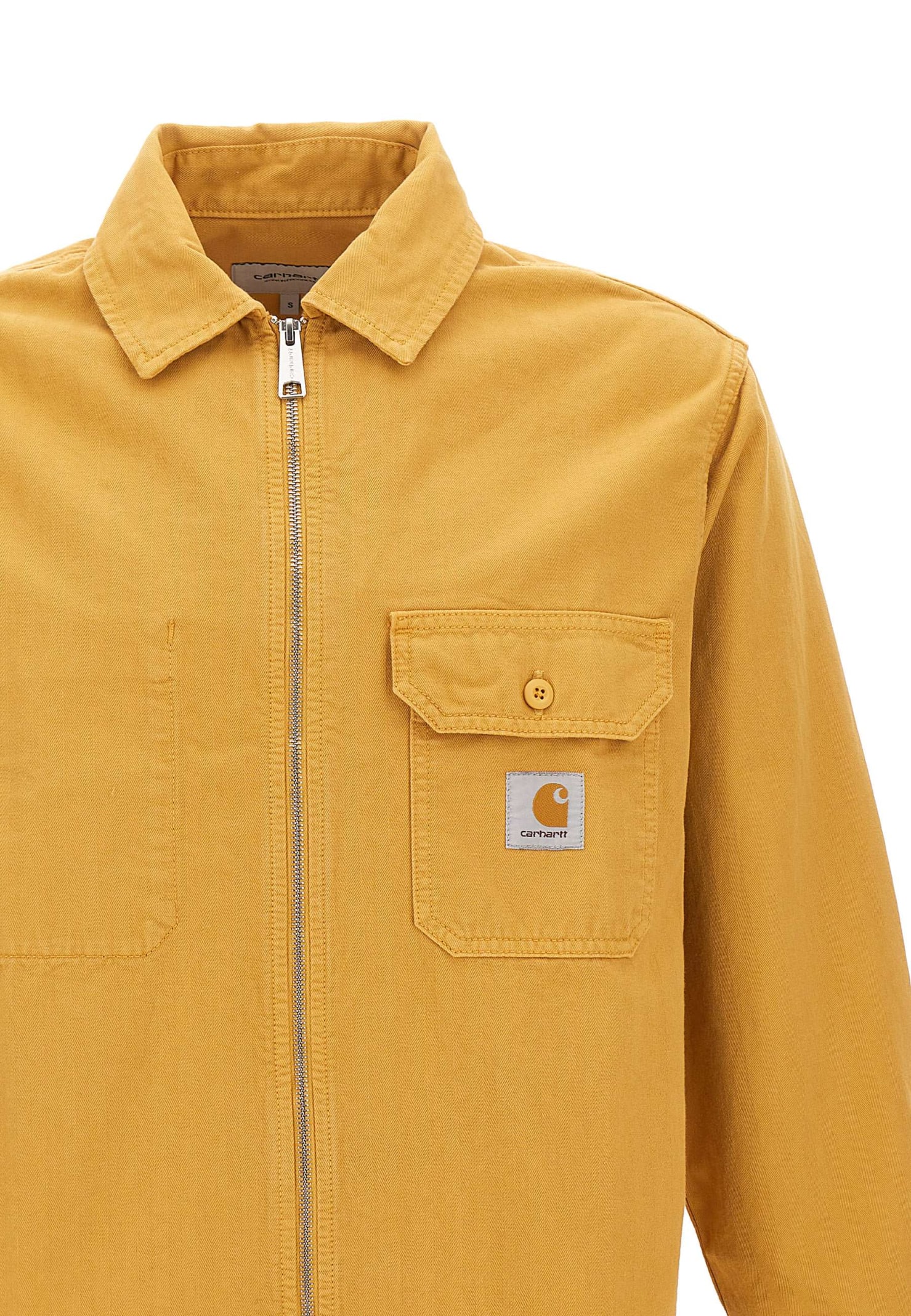 Shop Carhartt Rainer Shirt Jacket In Ze.gd Sunray Garment Dyed