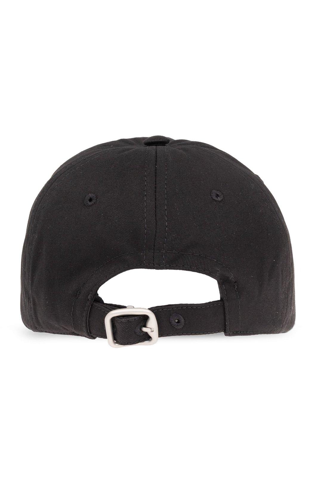 Shop Burberry Equestrian Knightpatch Curved Peak Baseball Cap In Black