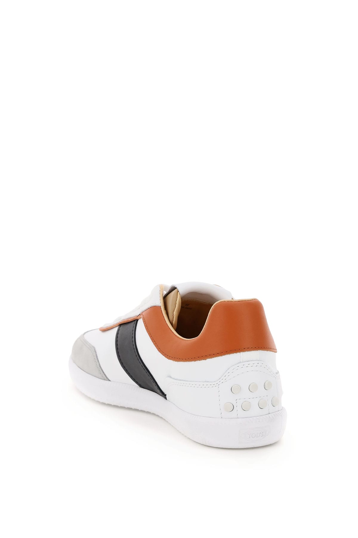 Shop Tod's Multicolour Leather Sneakers Tods In Black