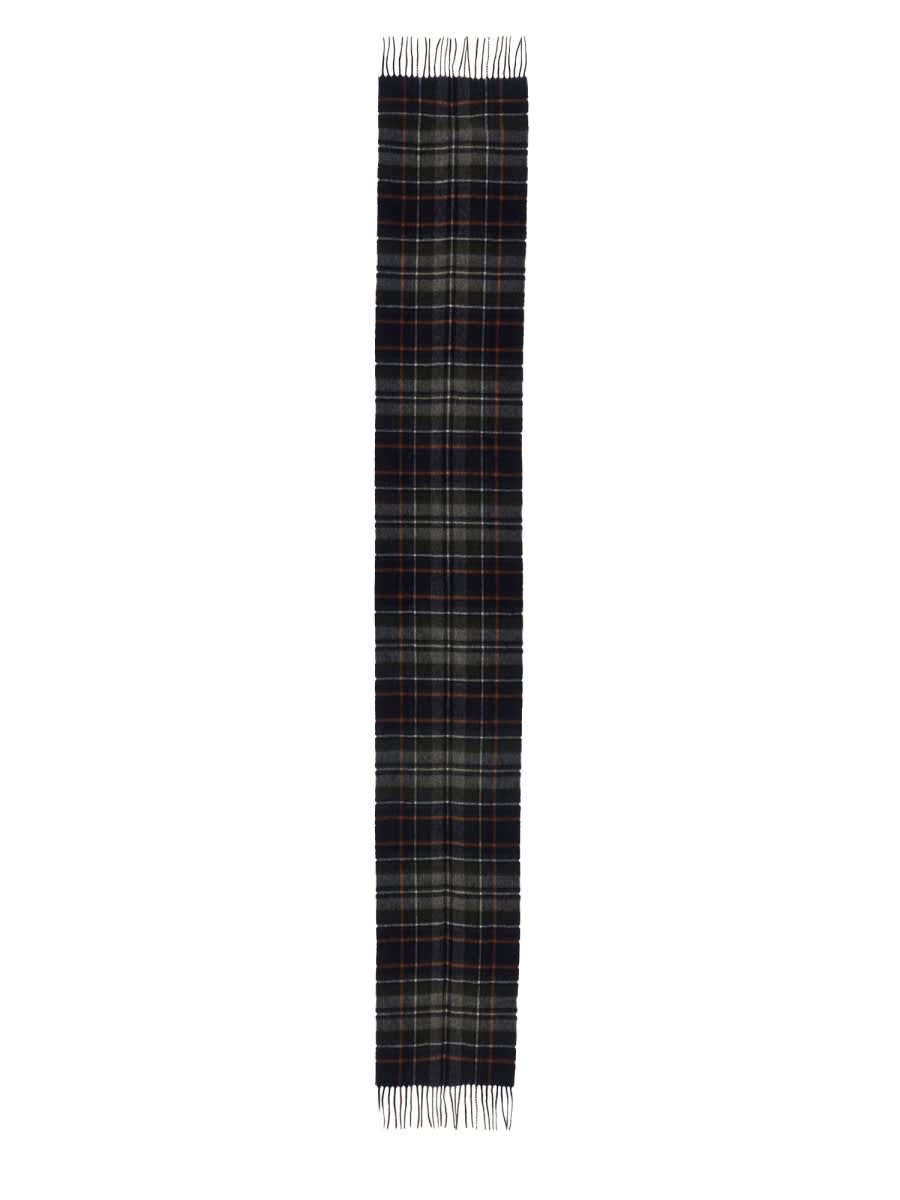 Barbour Scarf With Check Pattern In Black