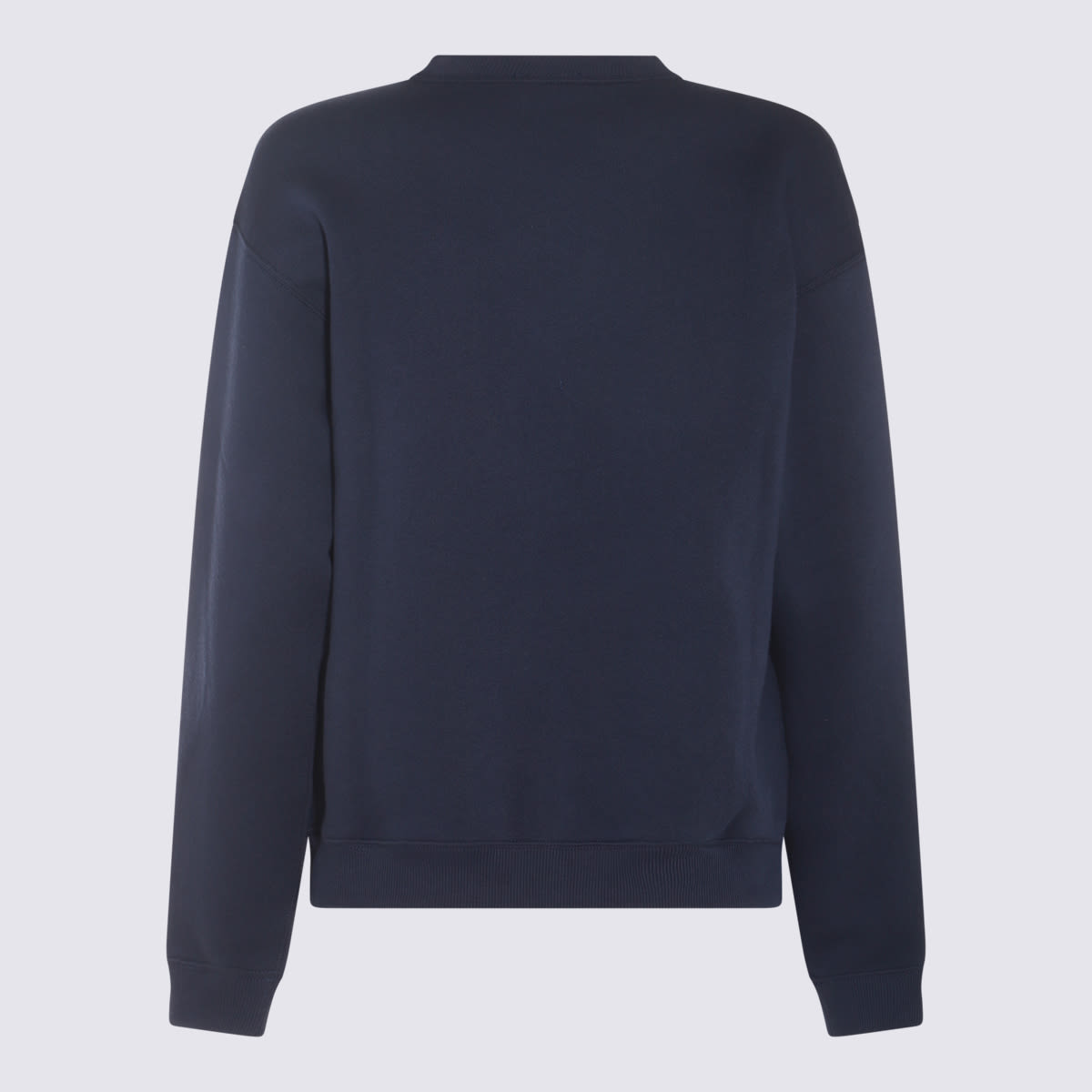Shop Polo Ralph Lauren Navy Blue Multicolour Cotton Sweatshirt