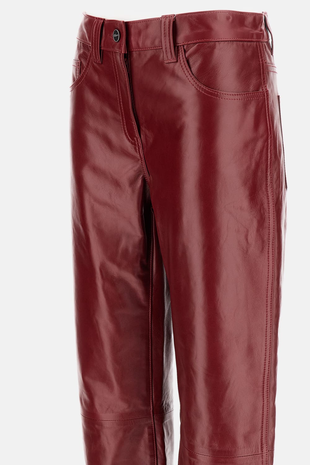 Khaite Callum Pants In Burgundy