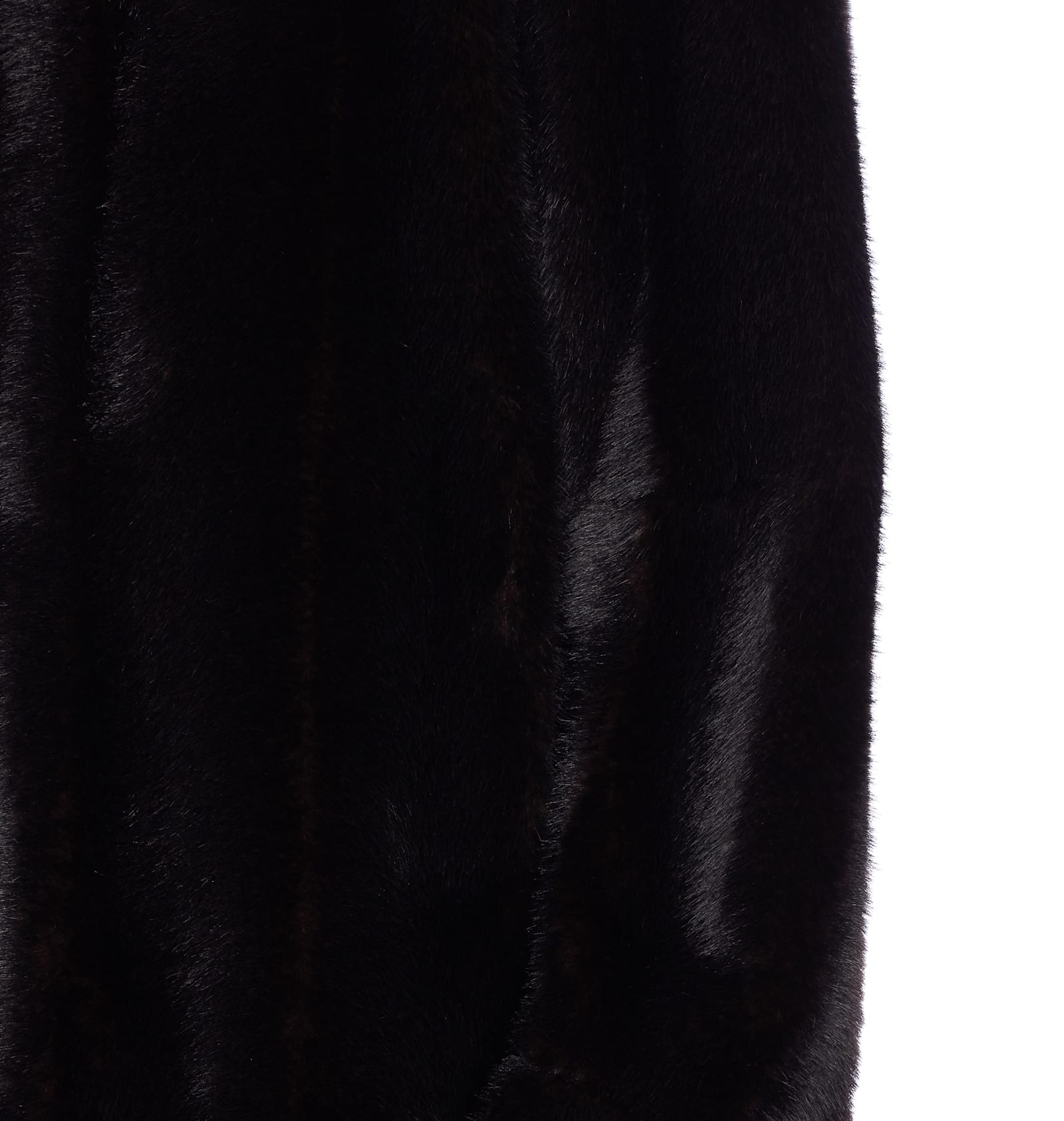 Mm6 Maison Margiela Faux Fur Jacket In Brown