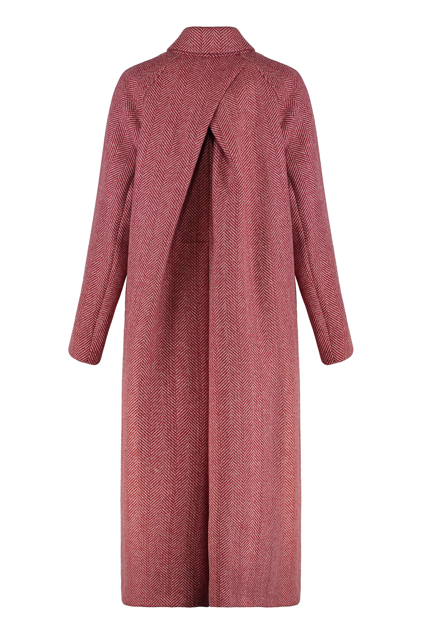 Weekend Max Mara Coat In Double Wool In Red