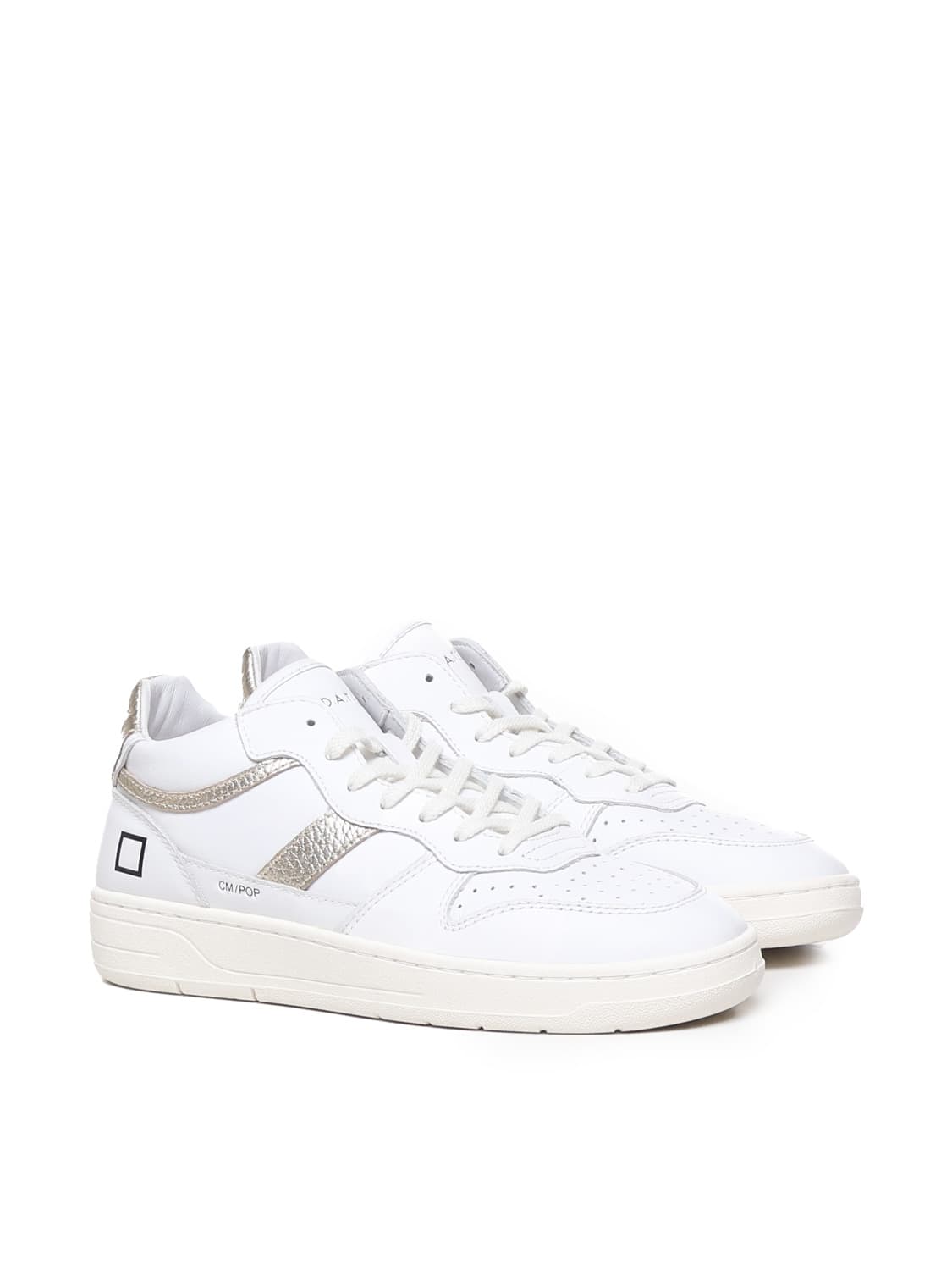 D.a.t.e. Court 2.0 Mid Sneakers In White-platinum | ModeSens