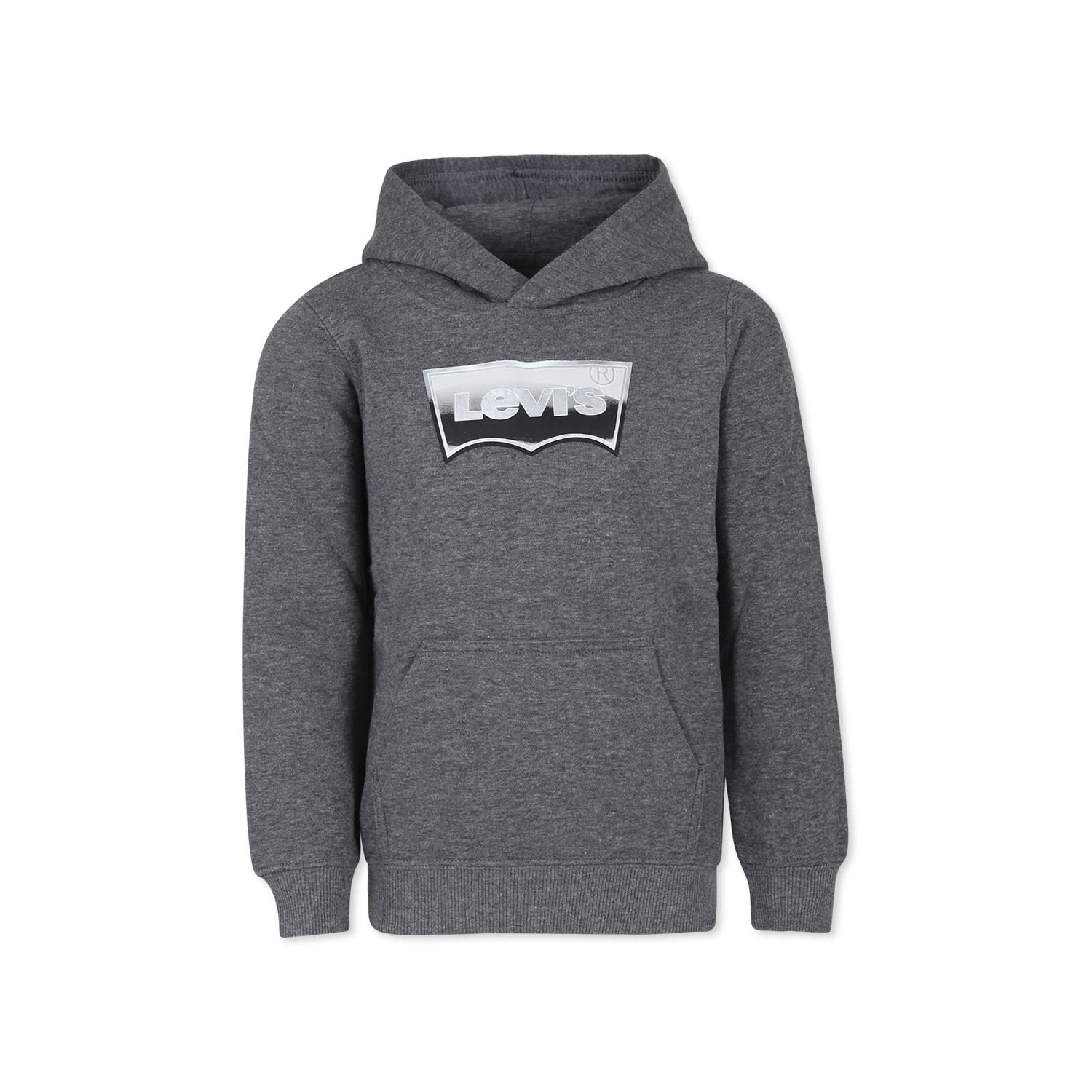 Levi's Grey Sweatshirt For Boy With Logo In Green