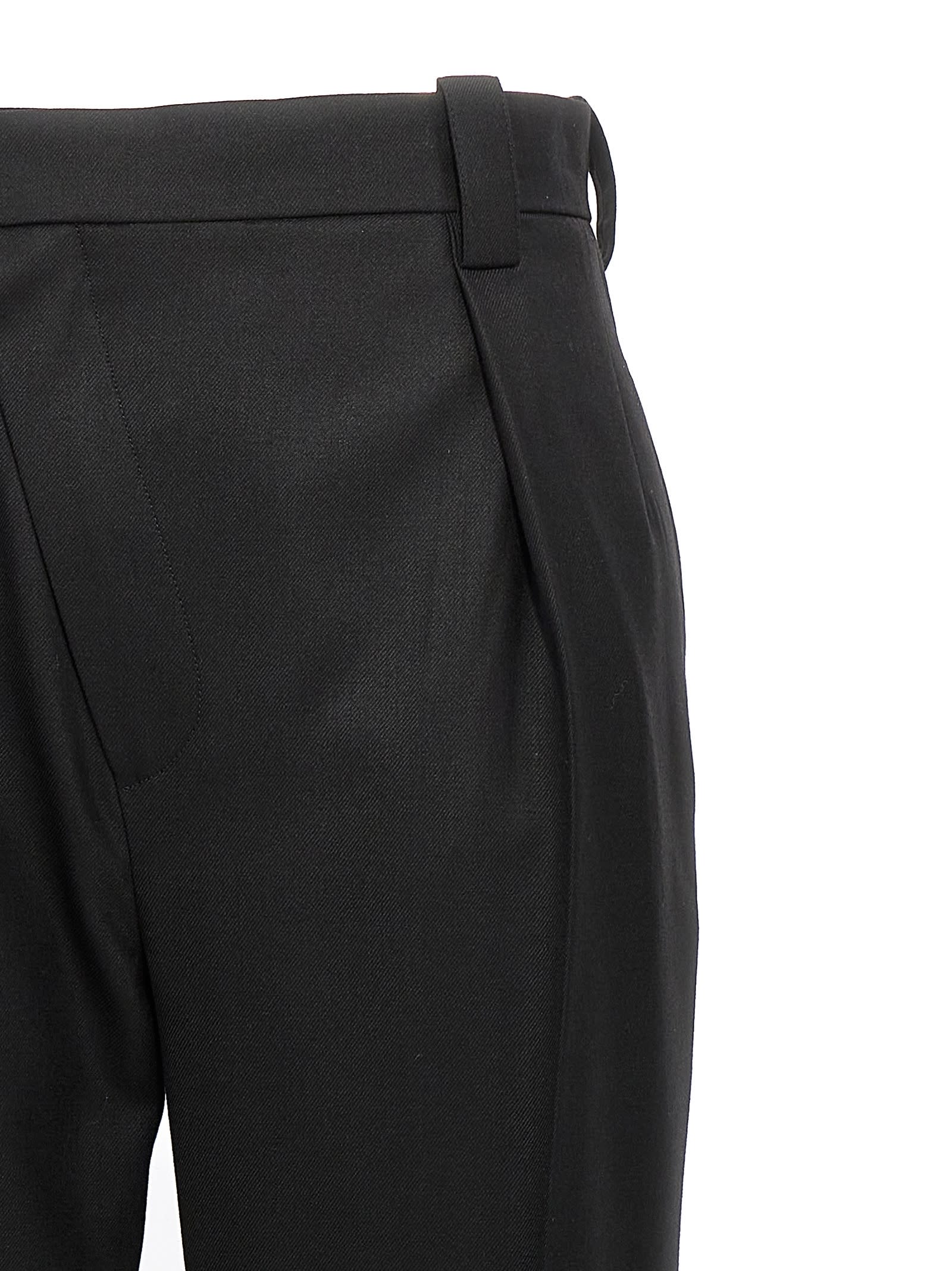 Shop Victoria Beckham Crossed Pants In Black