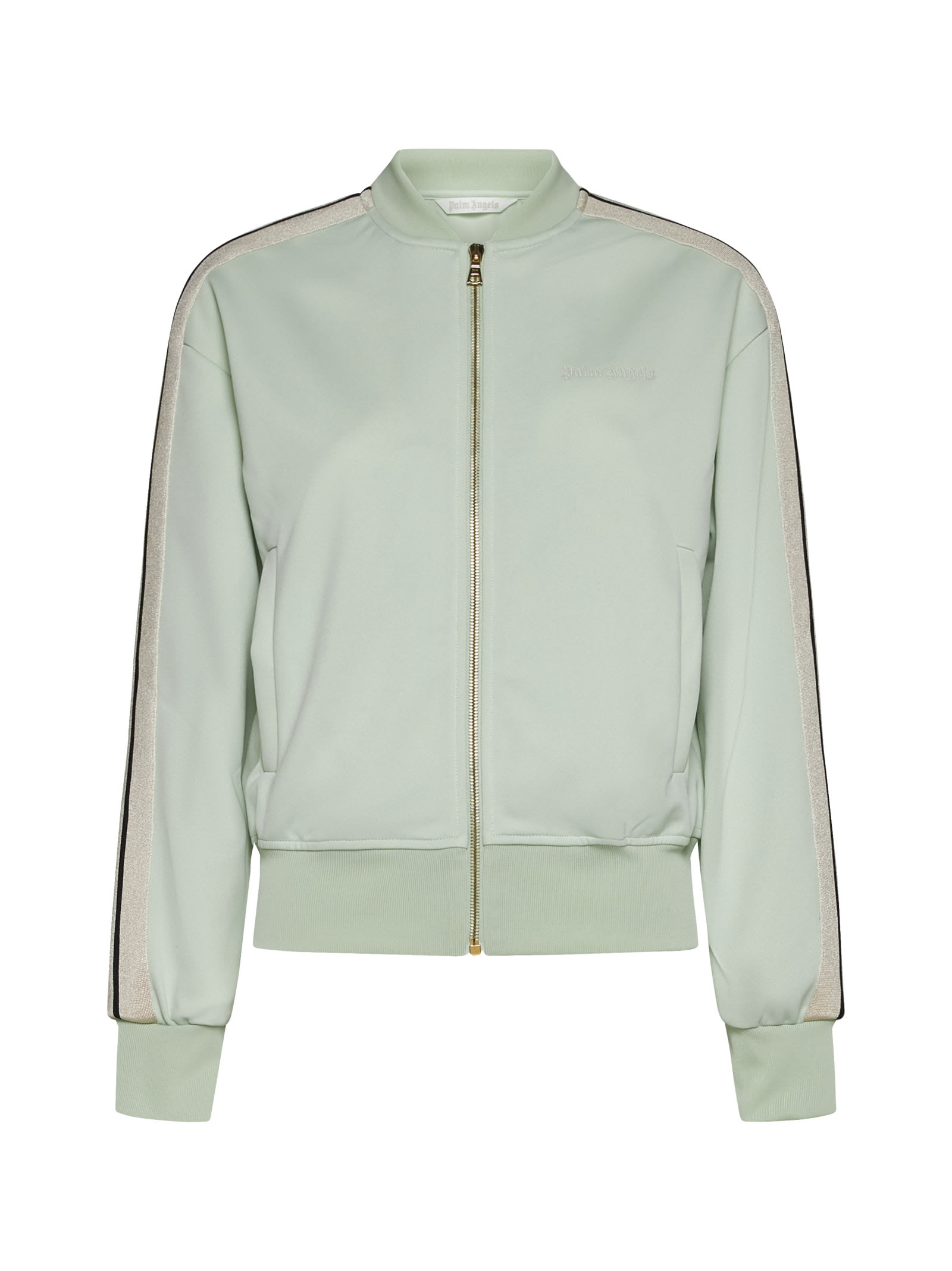 Shop Palm Angels Sweater In Mint Off White