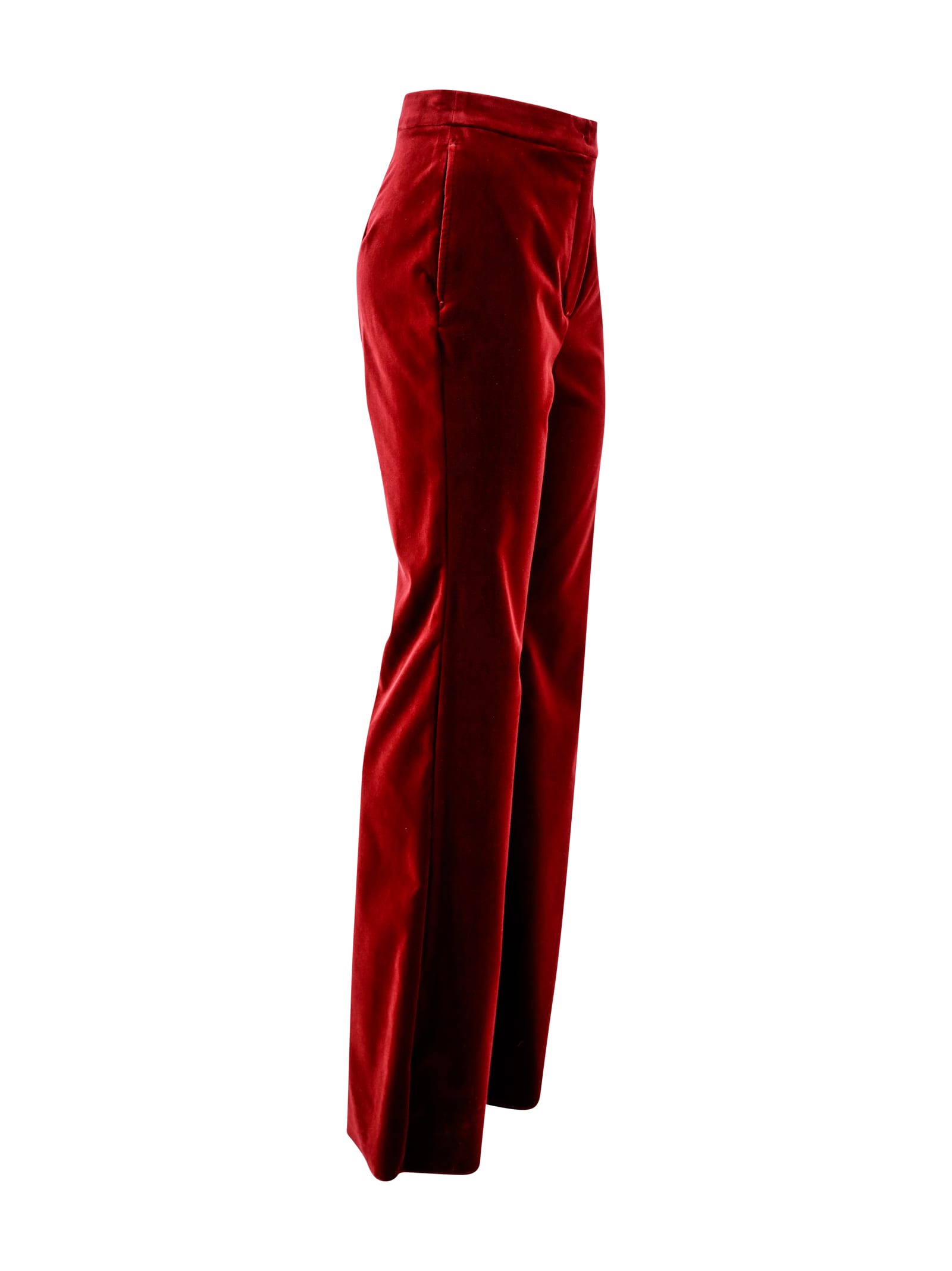 Shop Max Mara Soft Velvet Trousers