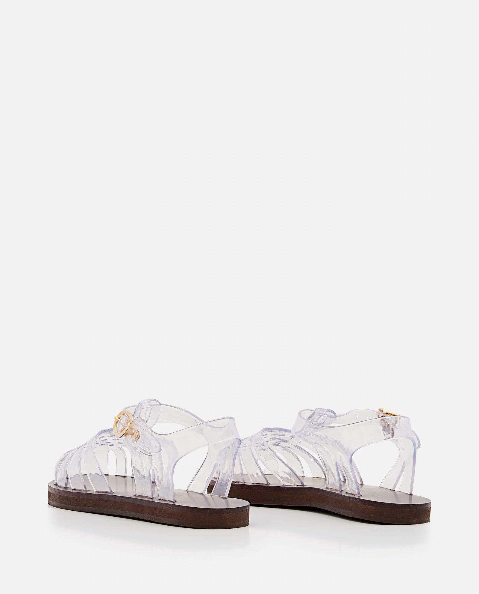Ancient Greek Sandals Womens Homeria Fisherman Flat Leather And Jelly In Grey