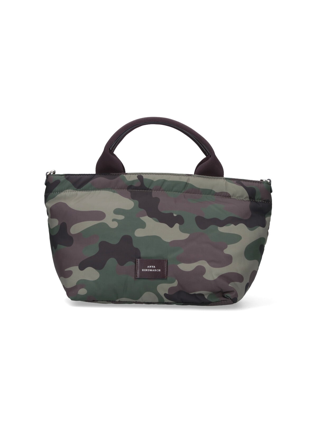 Anya Hindmarch Multi Pocket Camouflage Tote Bag In Green