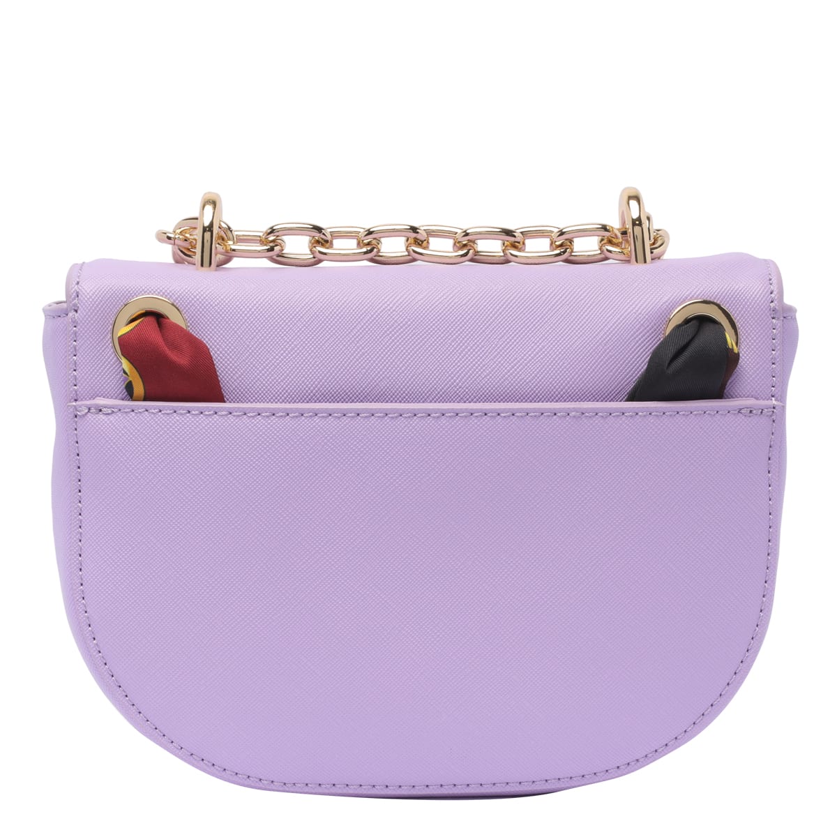 Shop Versace Jeans Couture Chain Couture Crossbody Bag In Purple