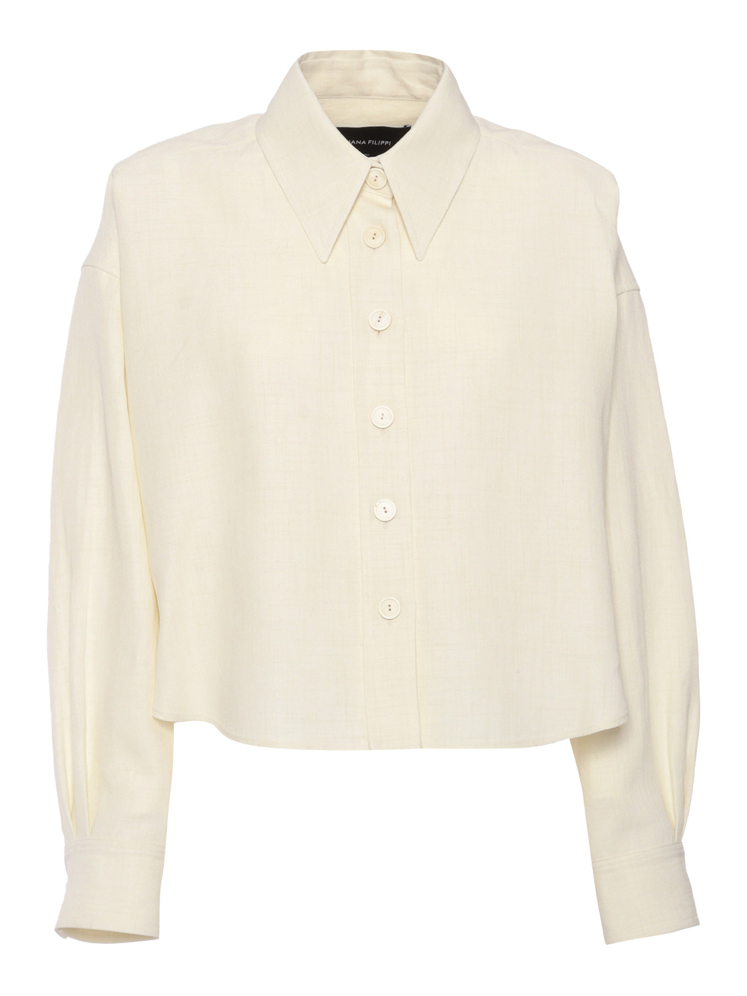 Shop Fabiana Filippi Cream Colored Jacket In White