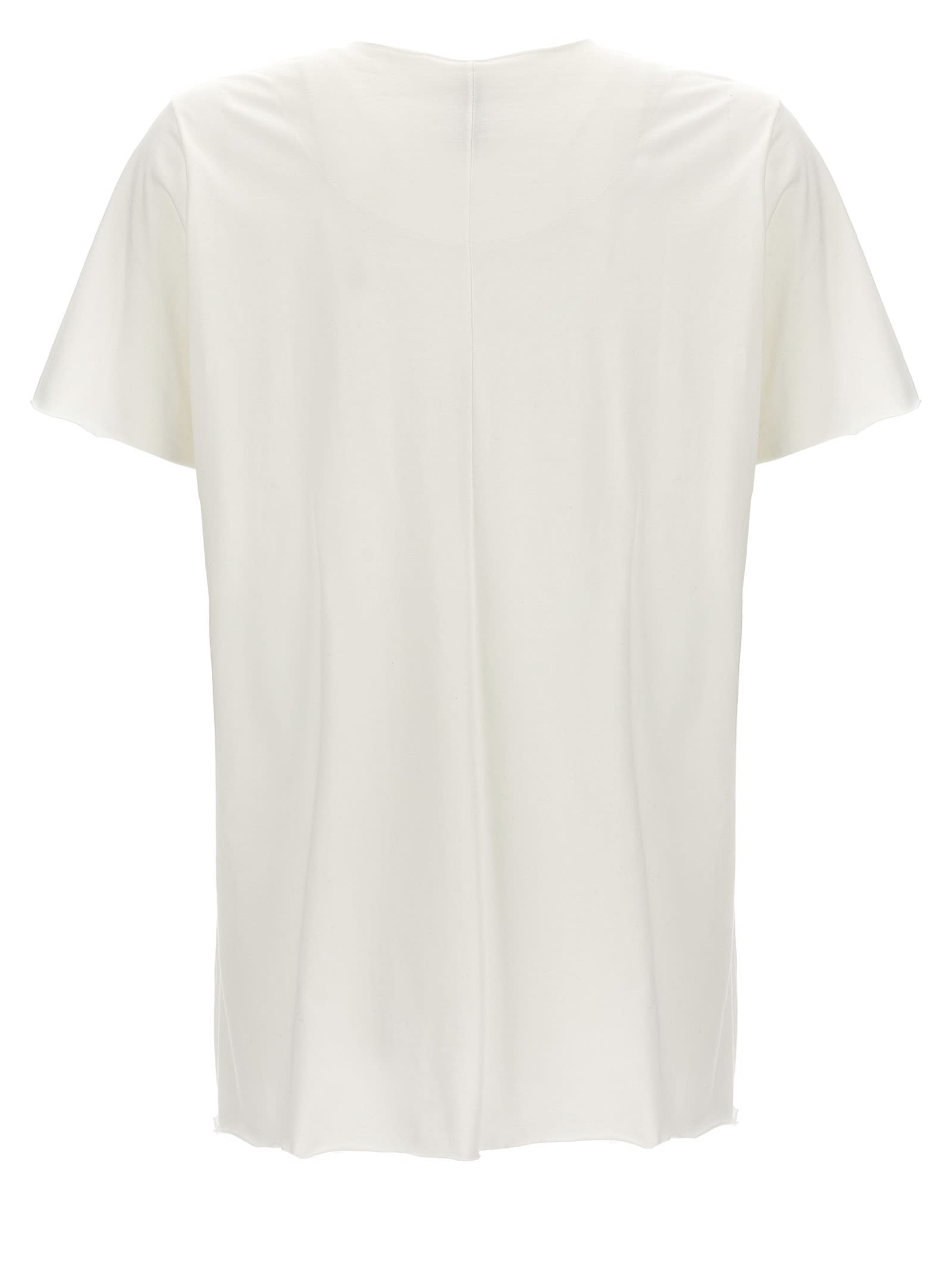 Shop Giorgio Brato Raw Cut T-shirt In White
