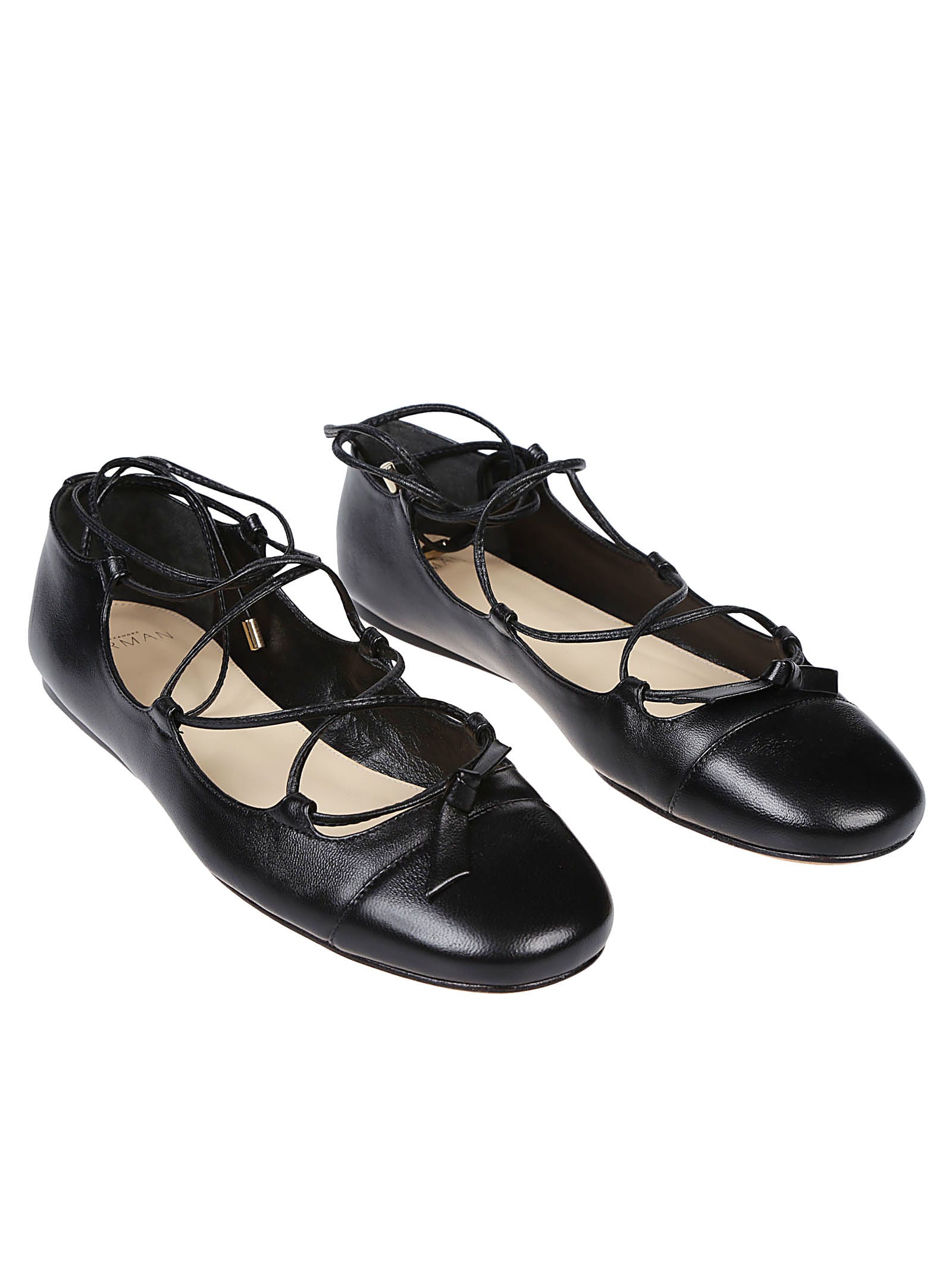 Shop Alexandre Birman Slim Carita Flat Ballerinas In Black