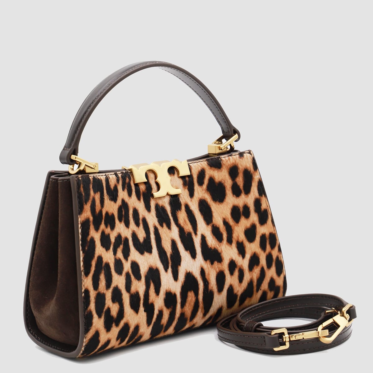 Tory Burch Multicolor Top Handle Bag In Brown