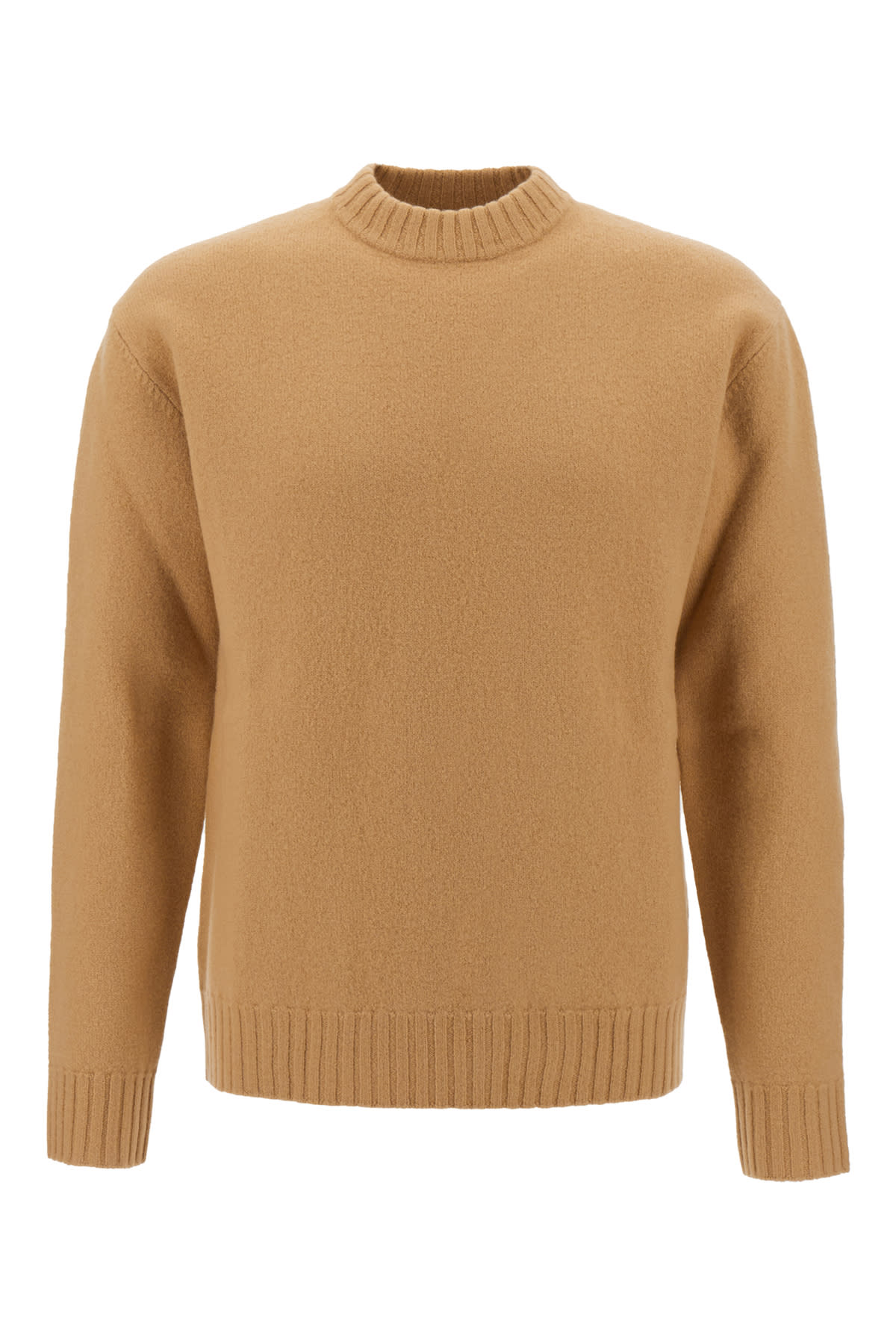 Shop Jil Sander Camel Wool Sweater In 226